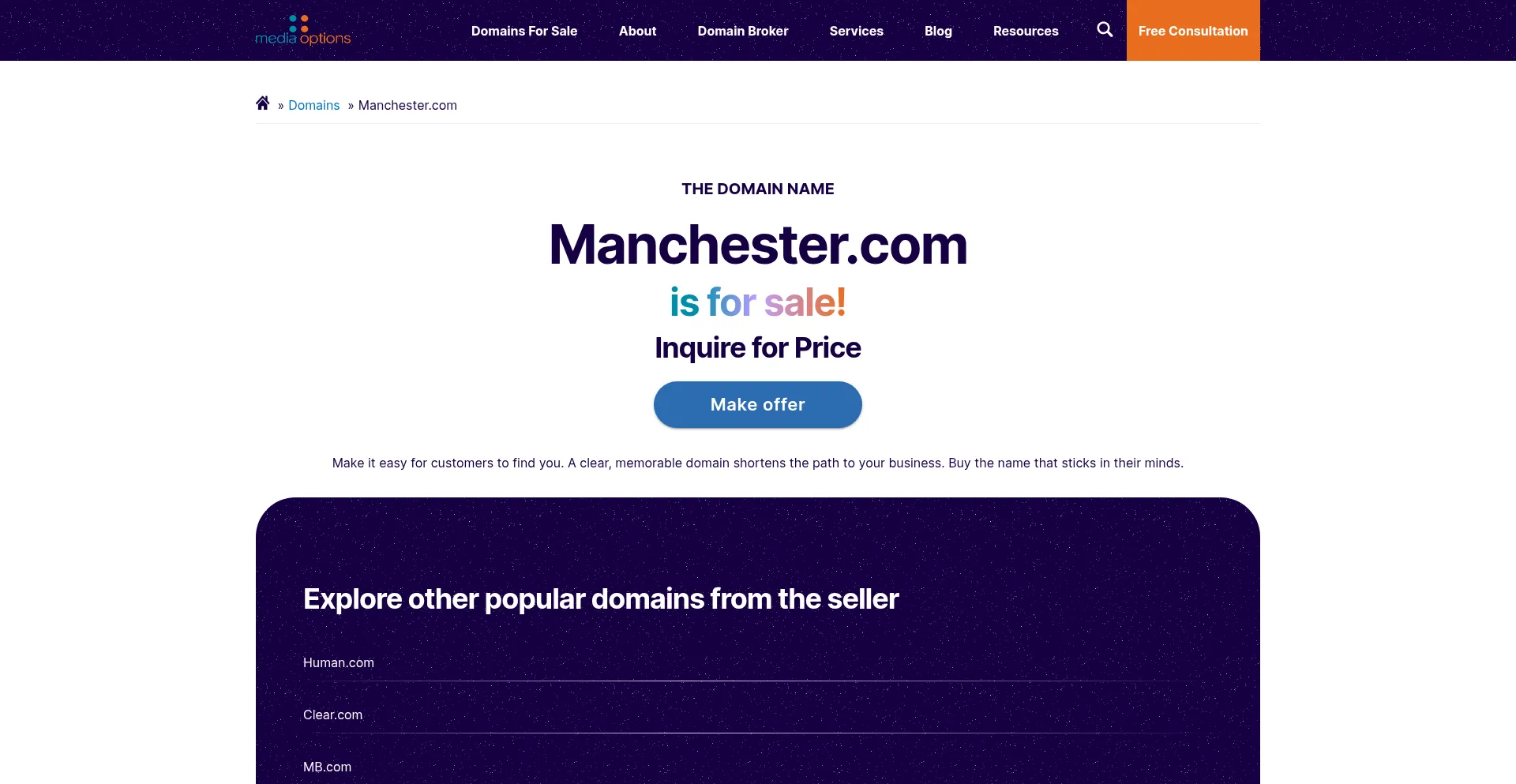 Manchester.com Screenshot