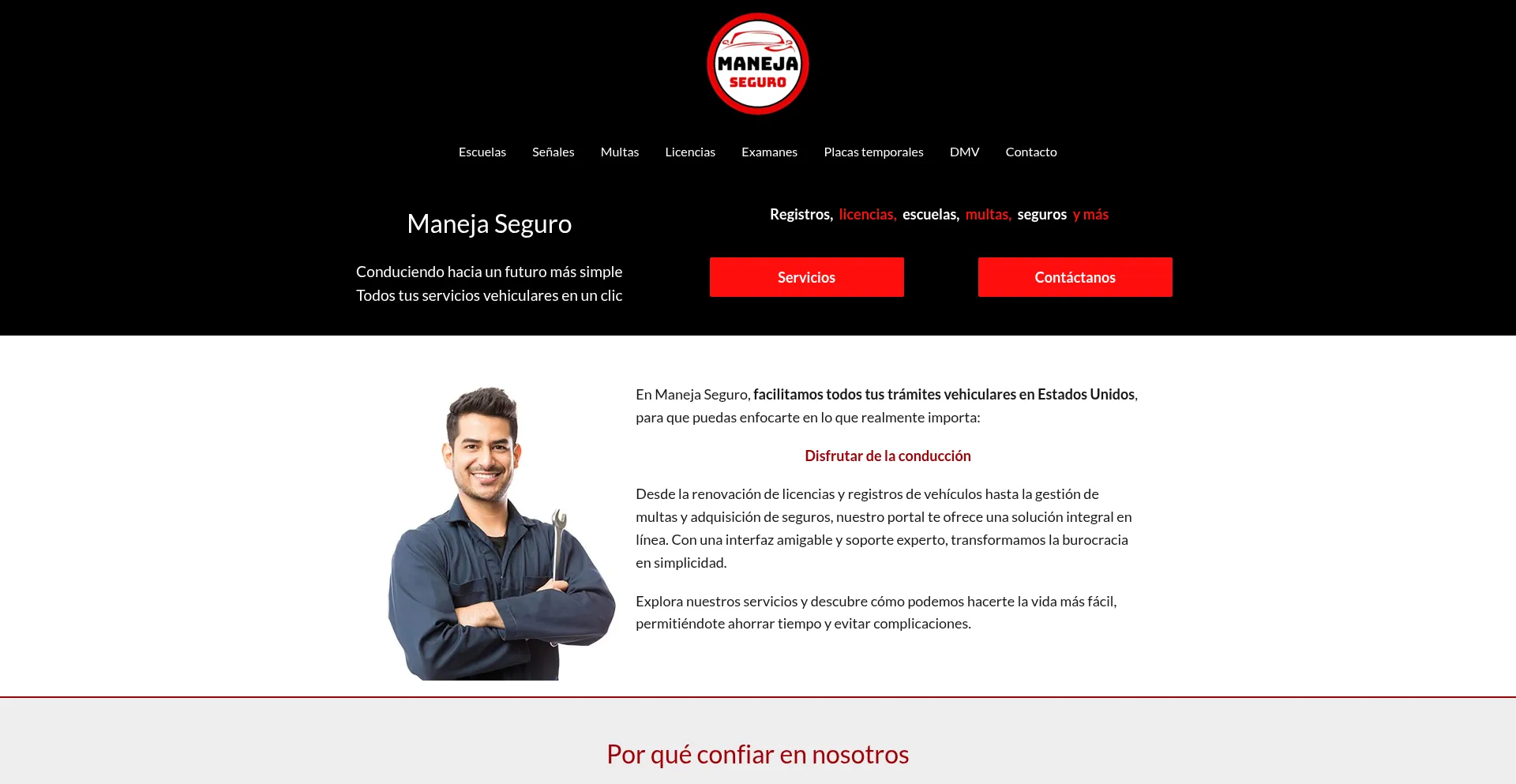 Manejaseguro.us Screenshot