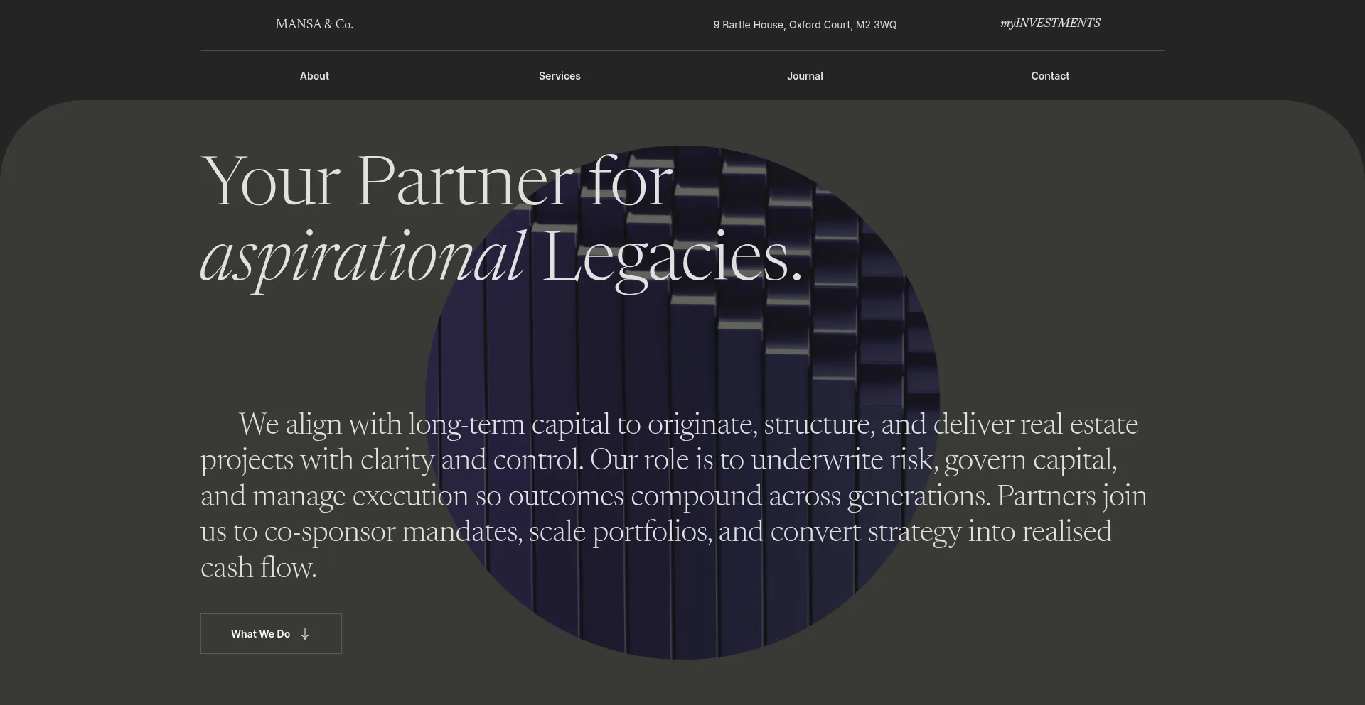 Website screenshot of Mansaco.uk