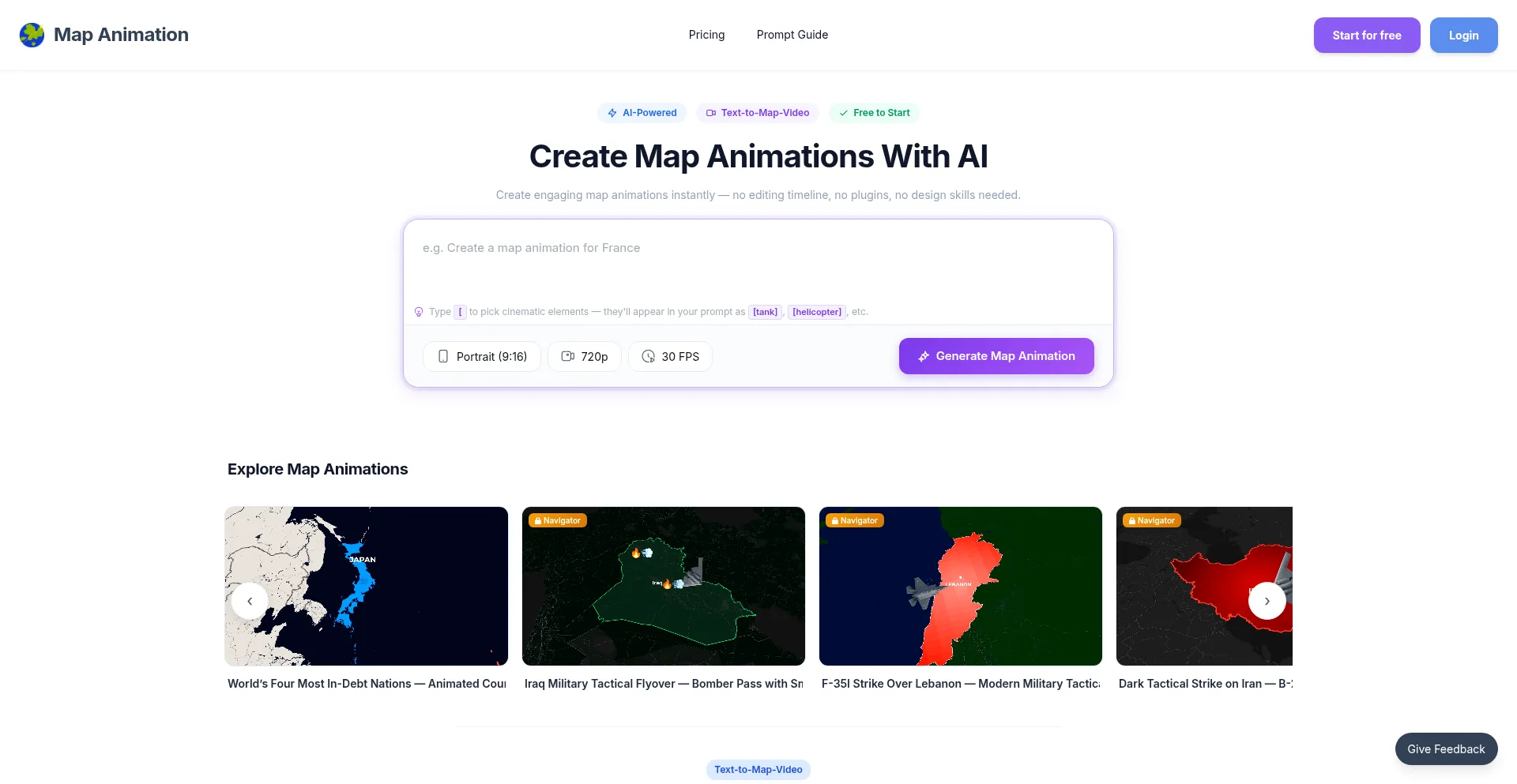 Mapanimation.io