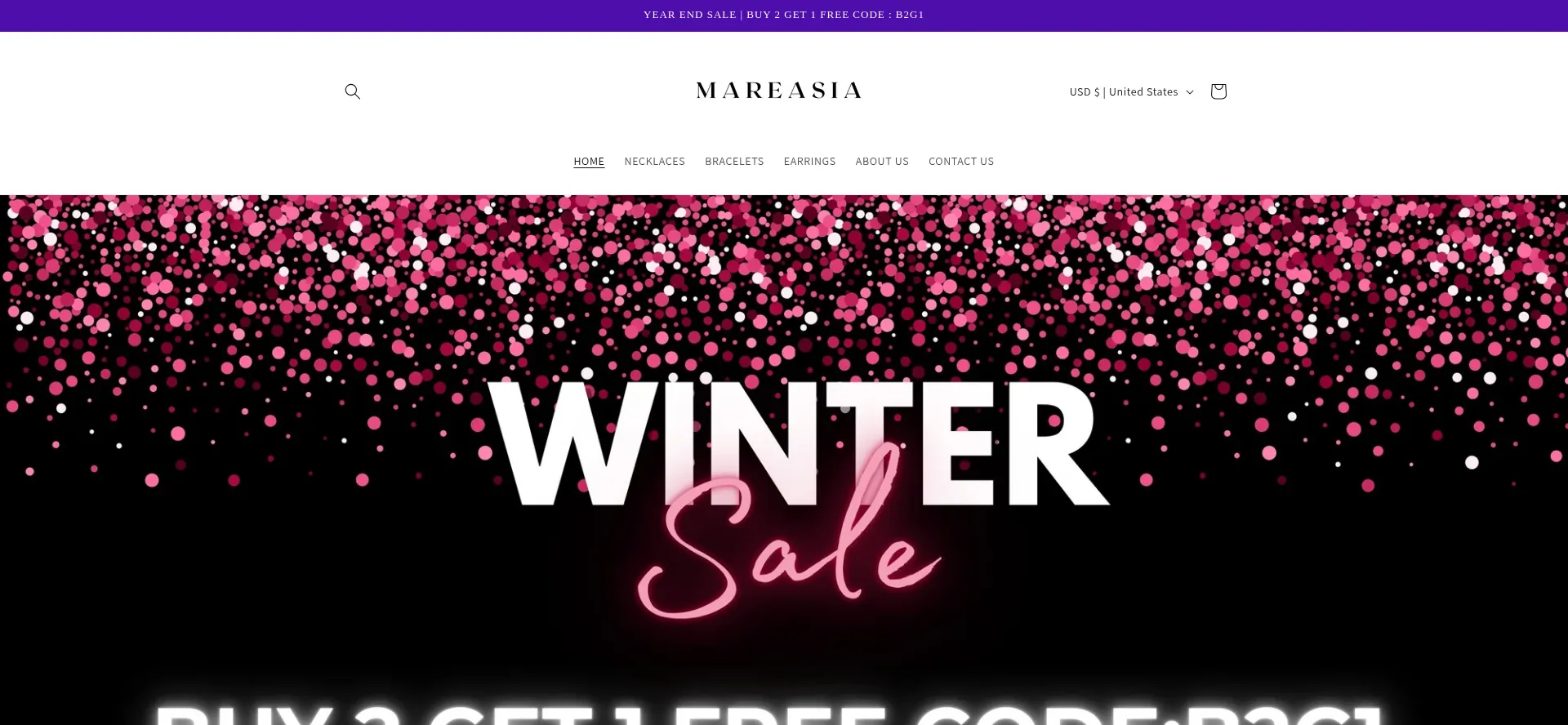 Website screenshot of Mareasia.com