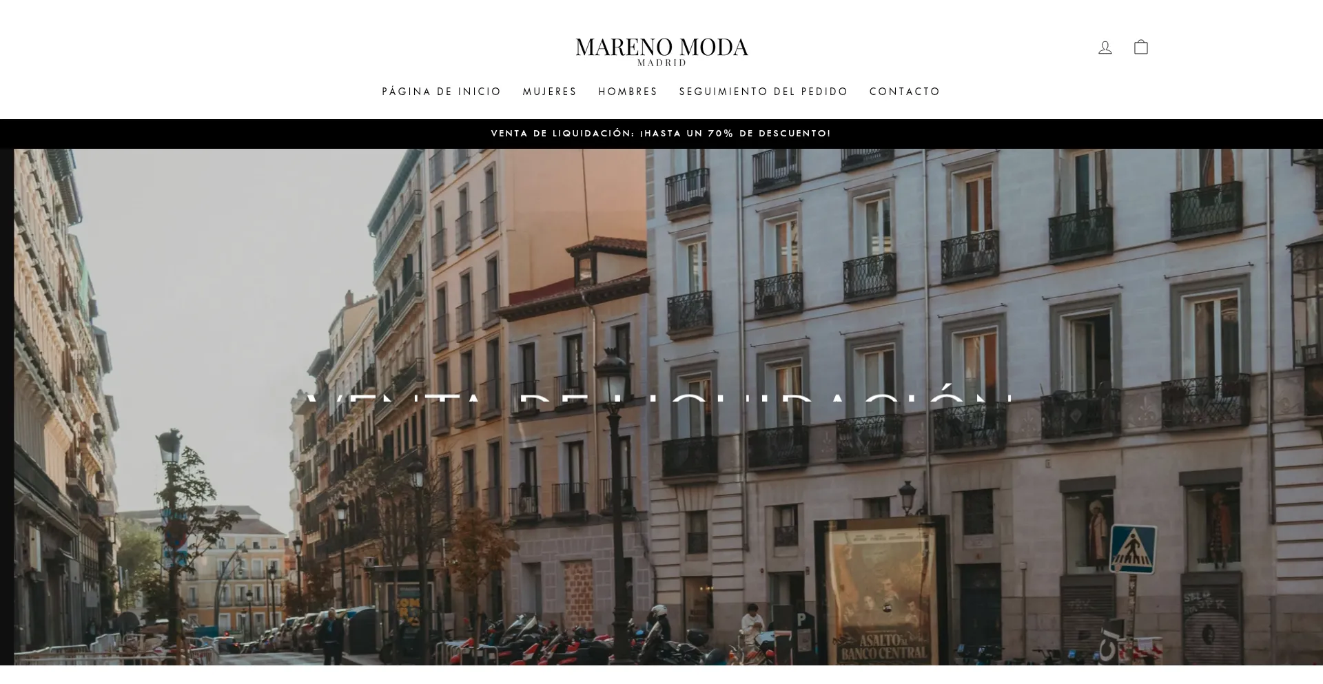 Website screenshot of Marenomoda.es