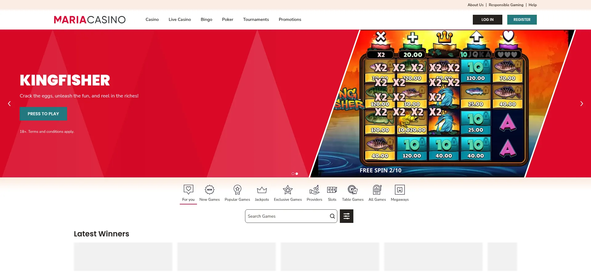 Website screenshot of Maria.com