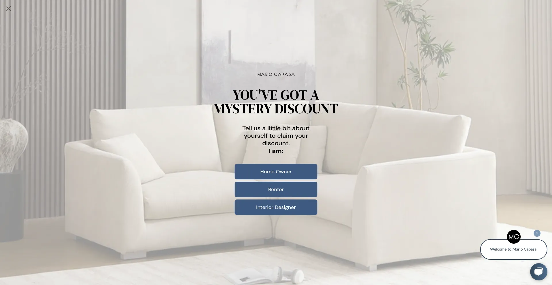 Website screenshot of Mariocapasa.com