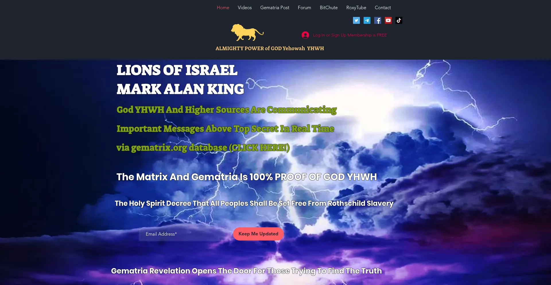Website screenshot of Markalanking.com