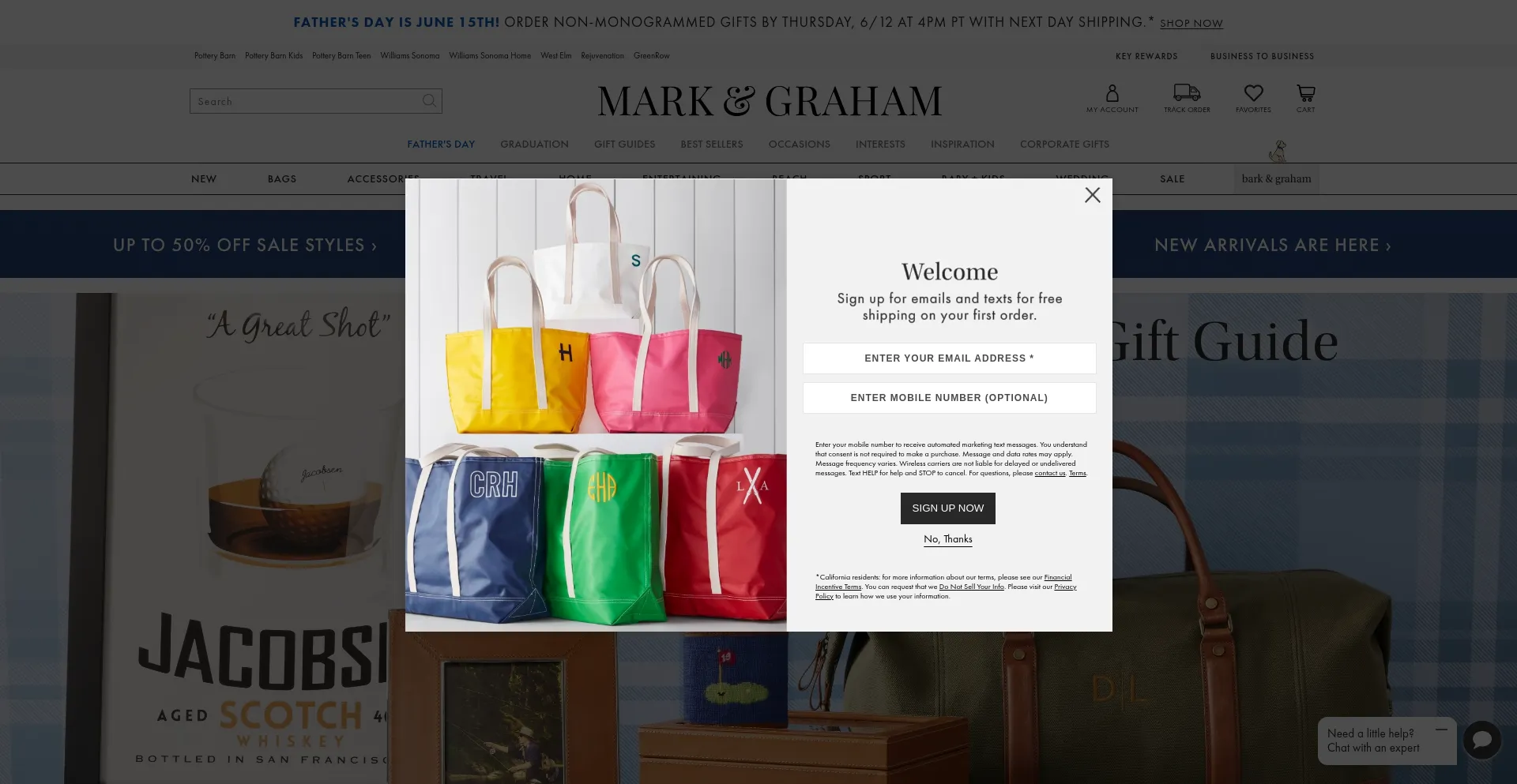 Website screenshot of Markandgraham.com