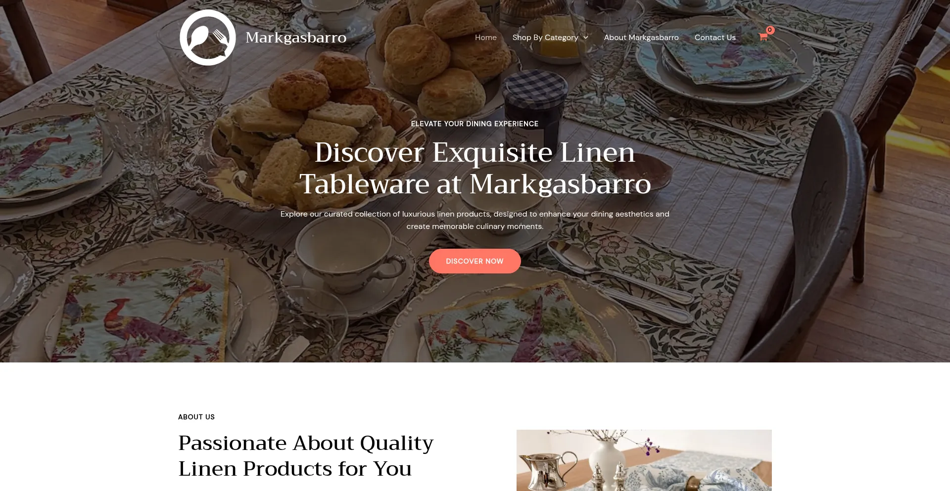 Website screenshot of Markgasbarro.com