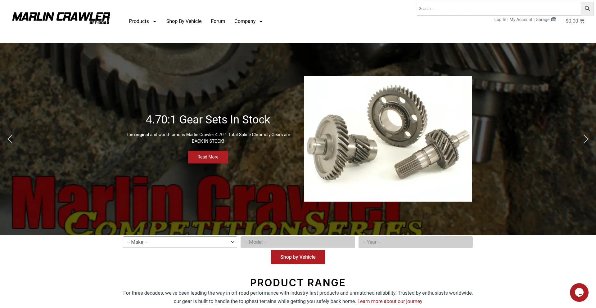 Website screenshot of Marlincrawler.com