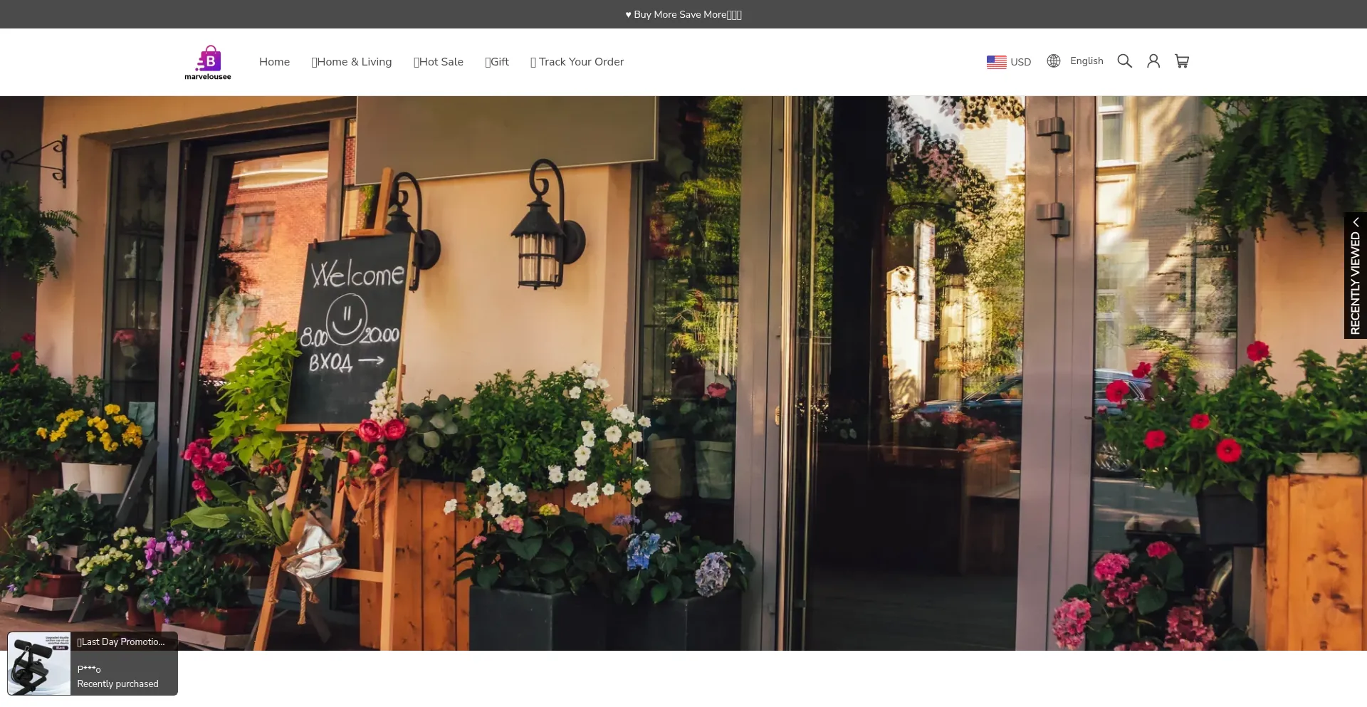 Website screenshot of Marvelousee.com