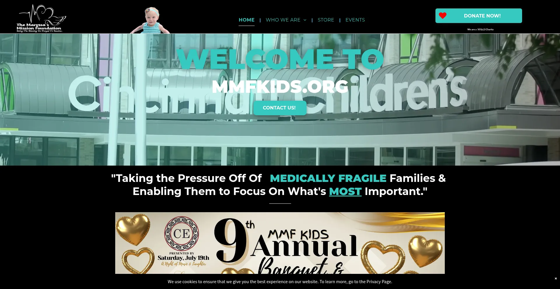 Website screenshot of Maryssasmission.org