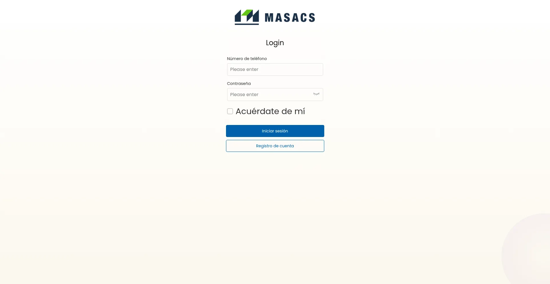 Website screenshot of Masaric.com