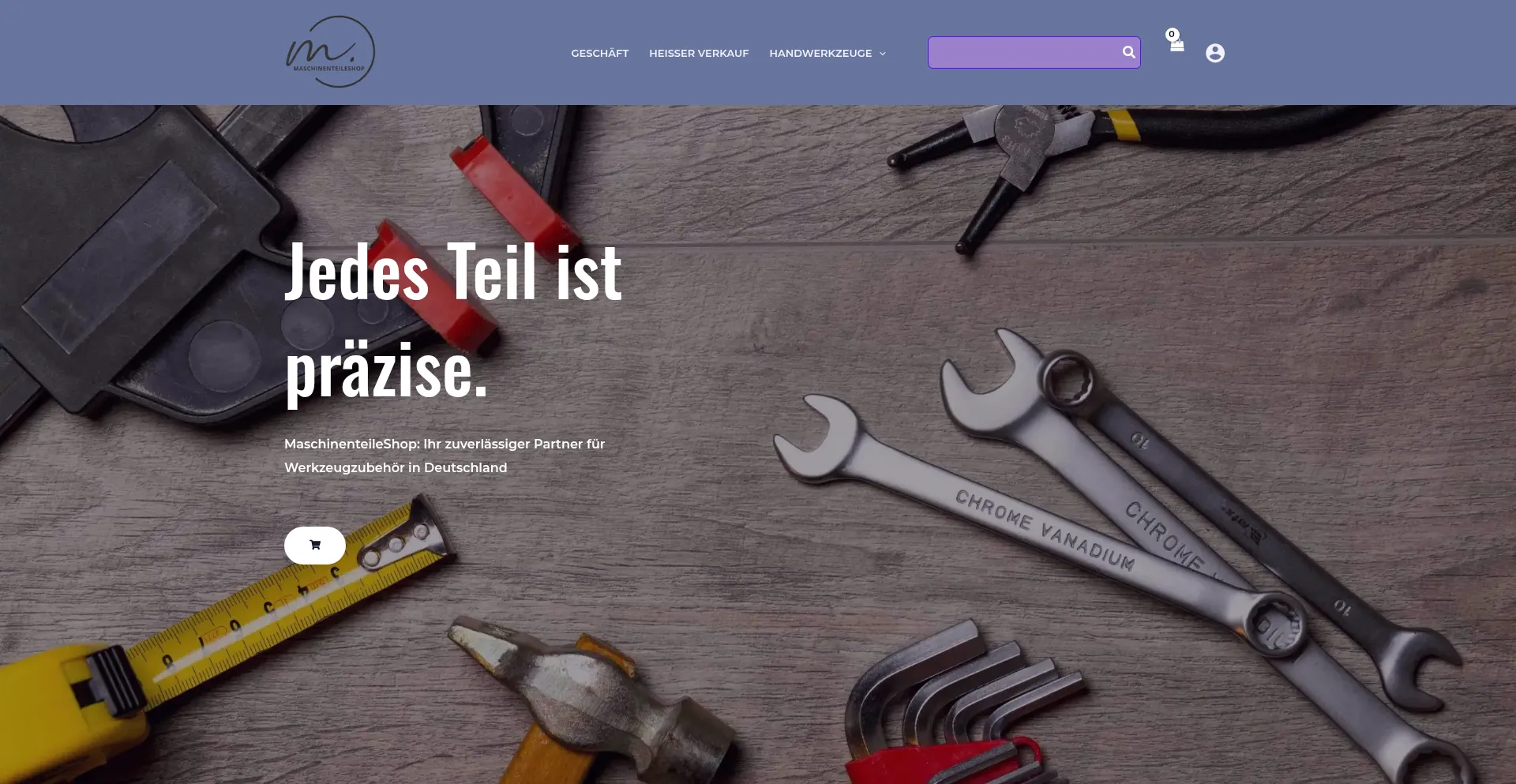 Website screenshot of Maschinenteileshop.com