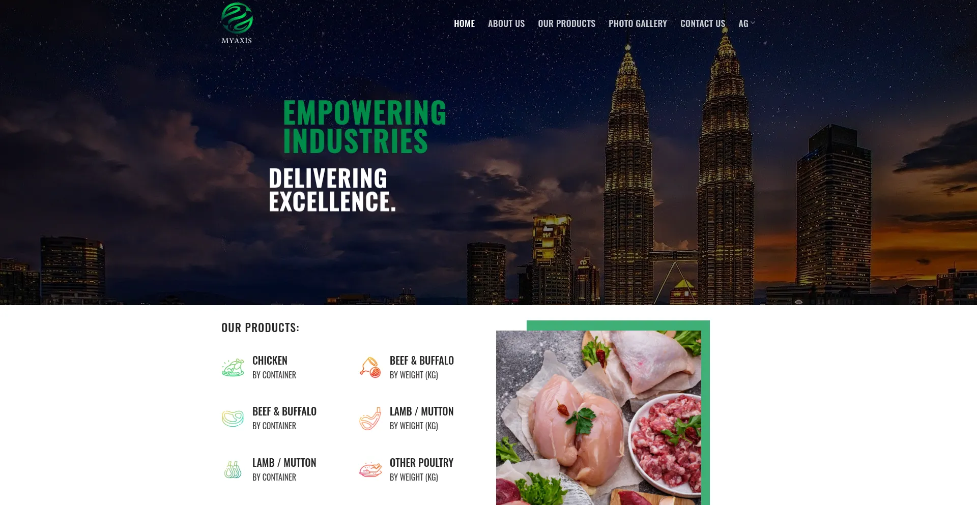 Website screenshot of Masgroup.my