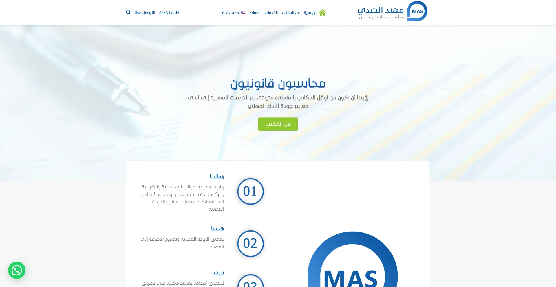 Website screenshot of Maso.sa