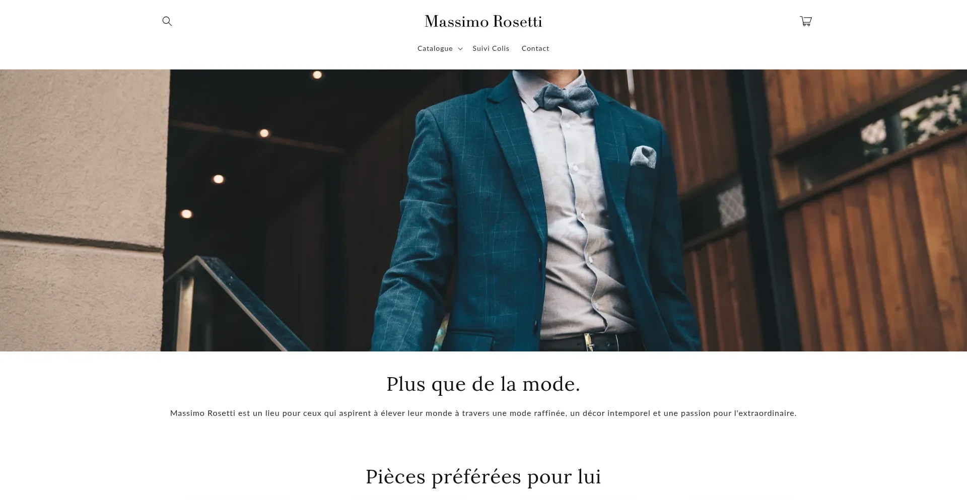 Website screenshot of Massimorosetti.com