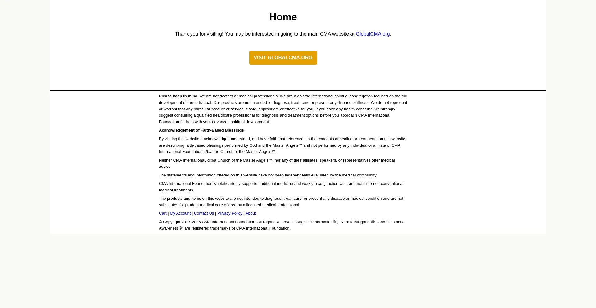 Website screenshot of Masterangels.com
