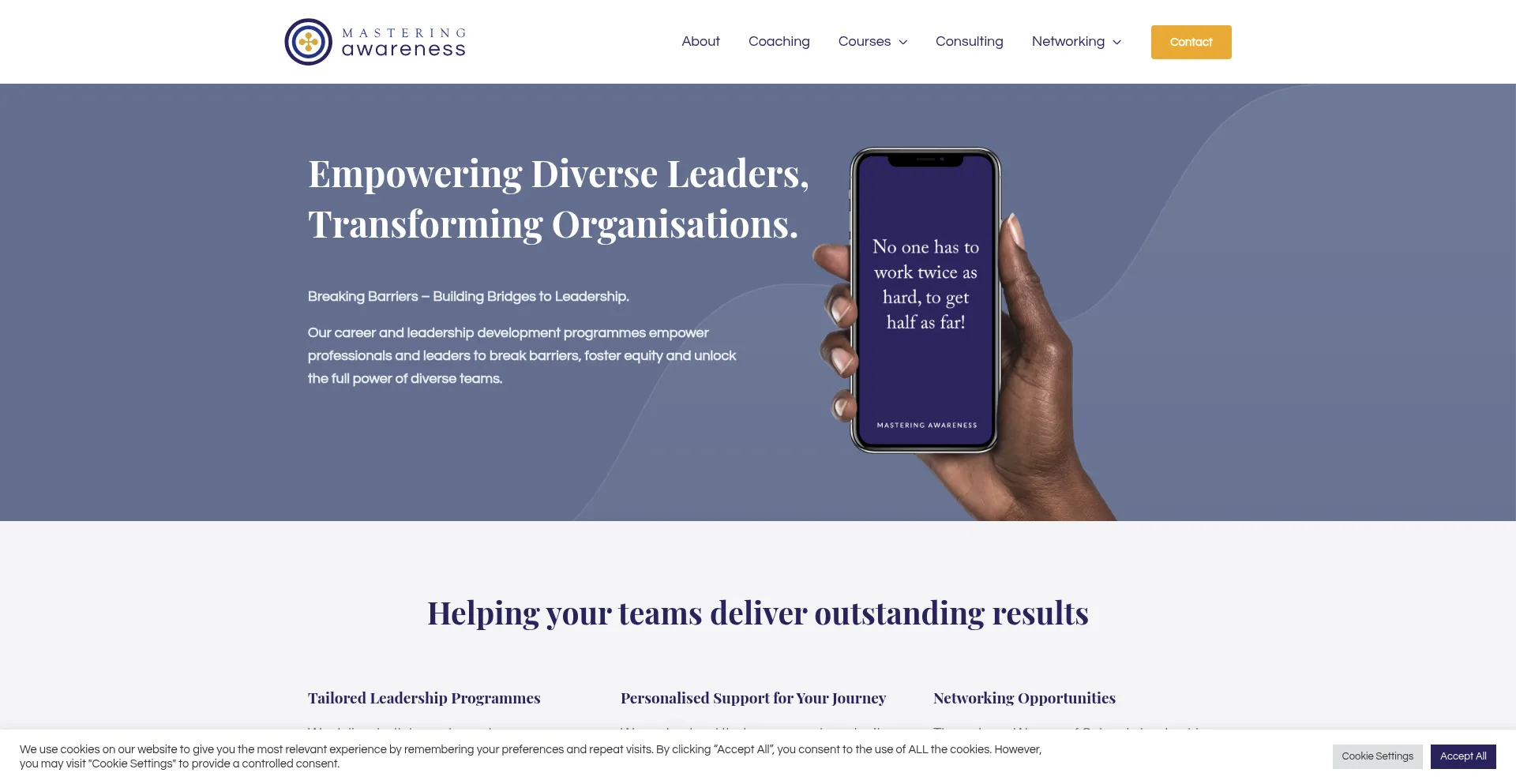 Masteringawareness.co.uk Screenshot