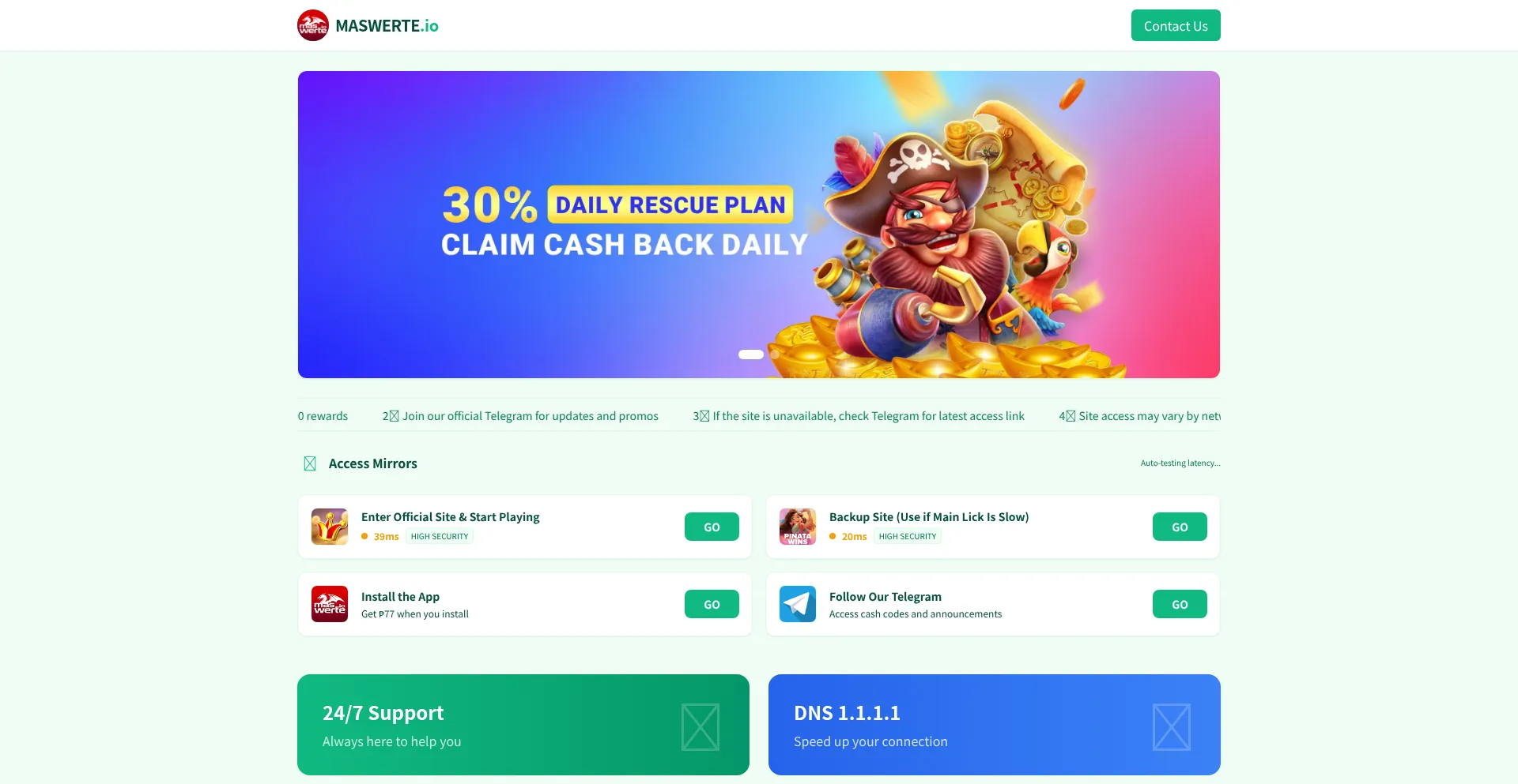Maswerte.io