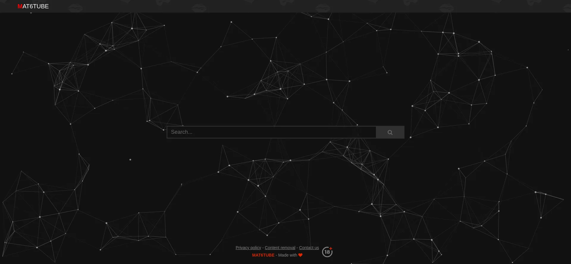 Website screenshot of Mat6tube.tv