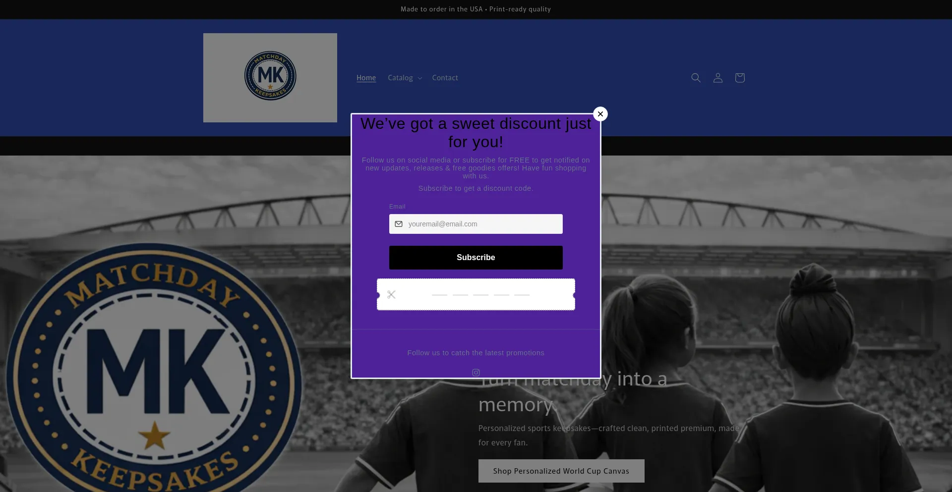 Matchdaykeepsakes.com