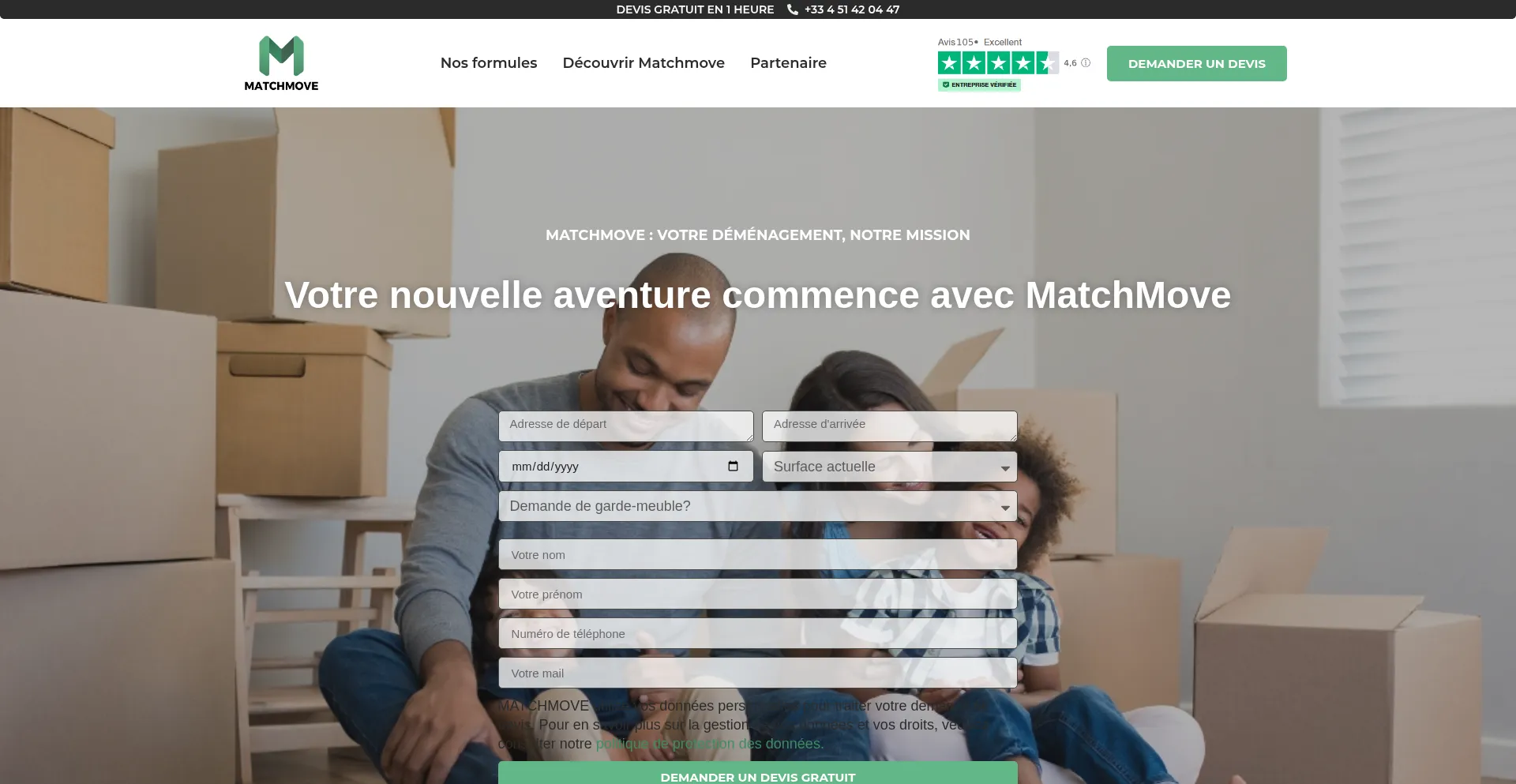 Matchmove.fr Screenshot
