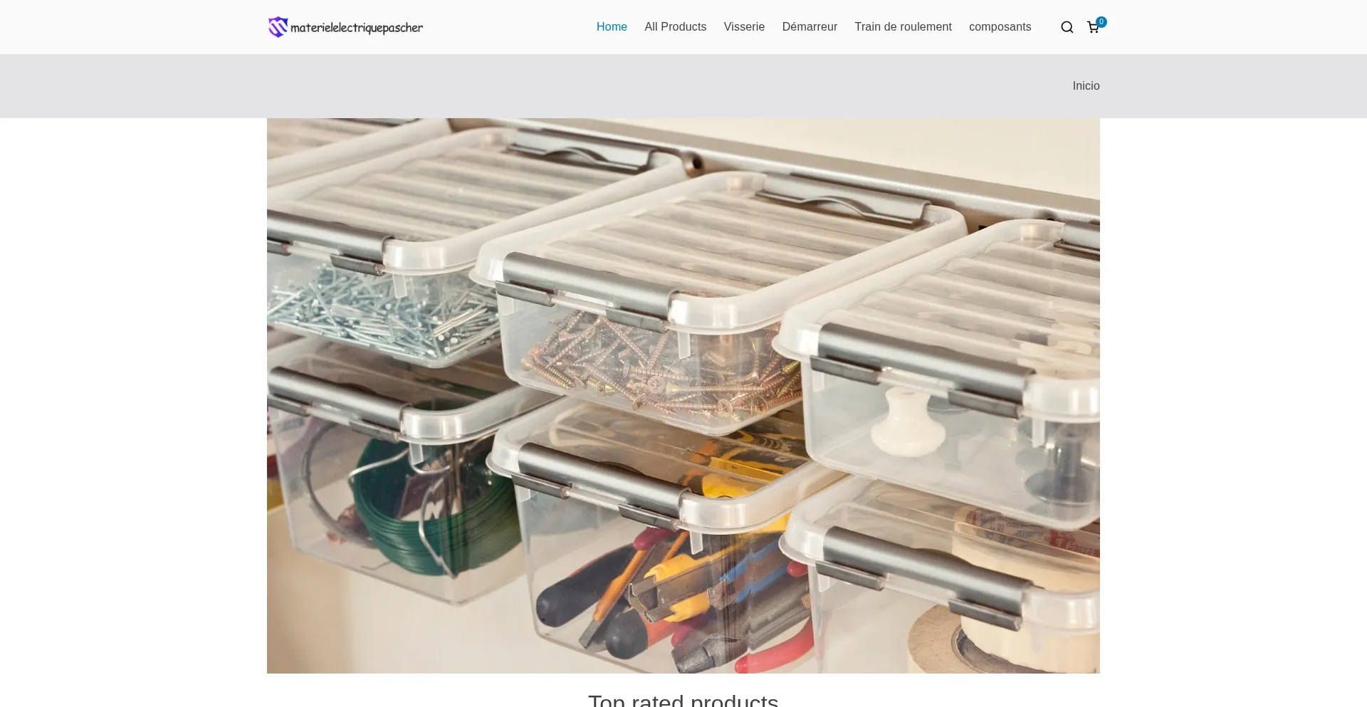 Website screenshot of Materielelectriquepascher.com