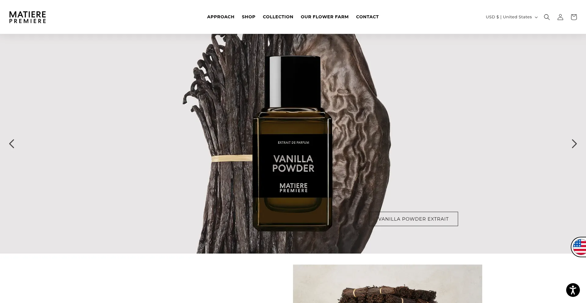 Website screenshot of Matiere-premiere.com