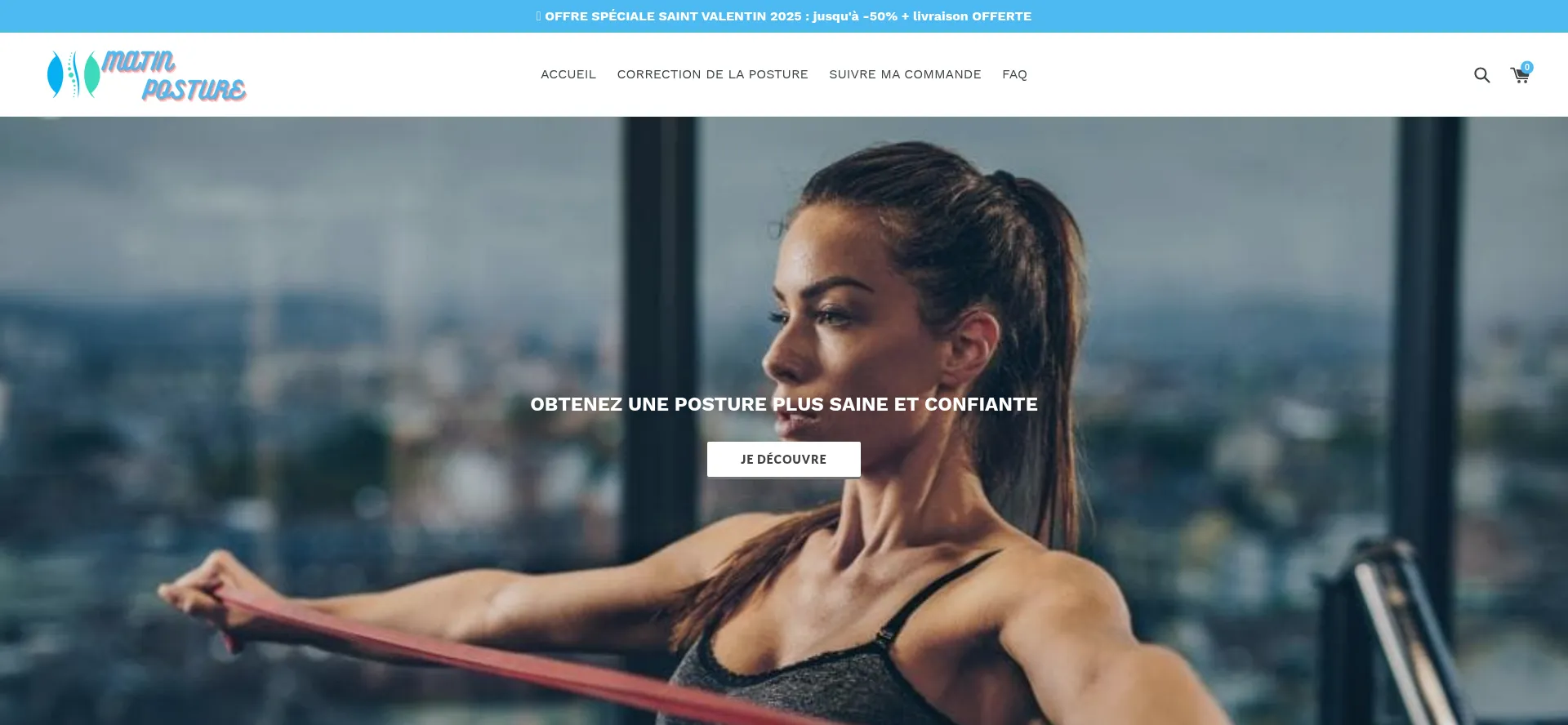 Website screenshot of Matinposture.com