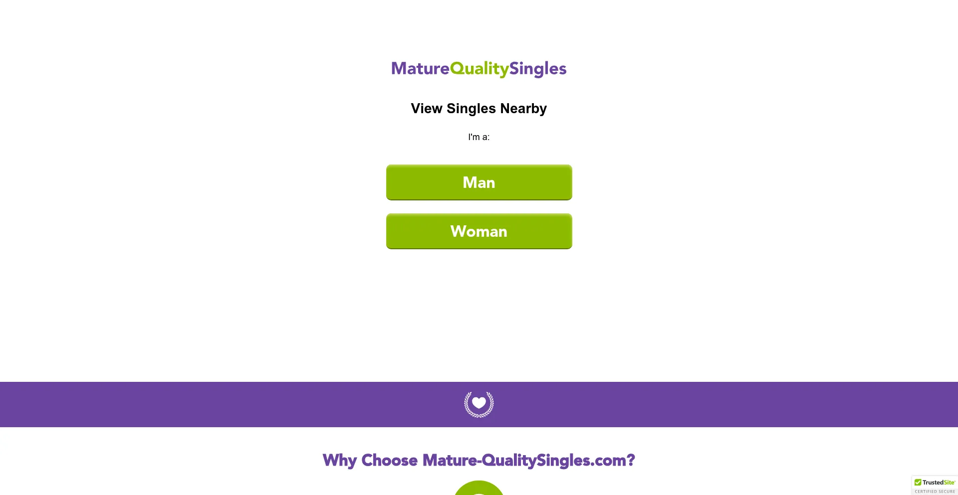 Mature-qualitysingles.com Screenshot