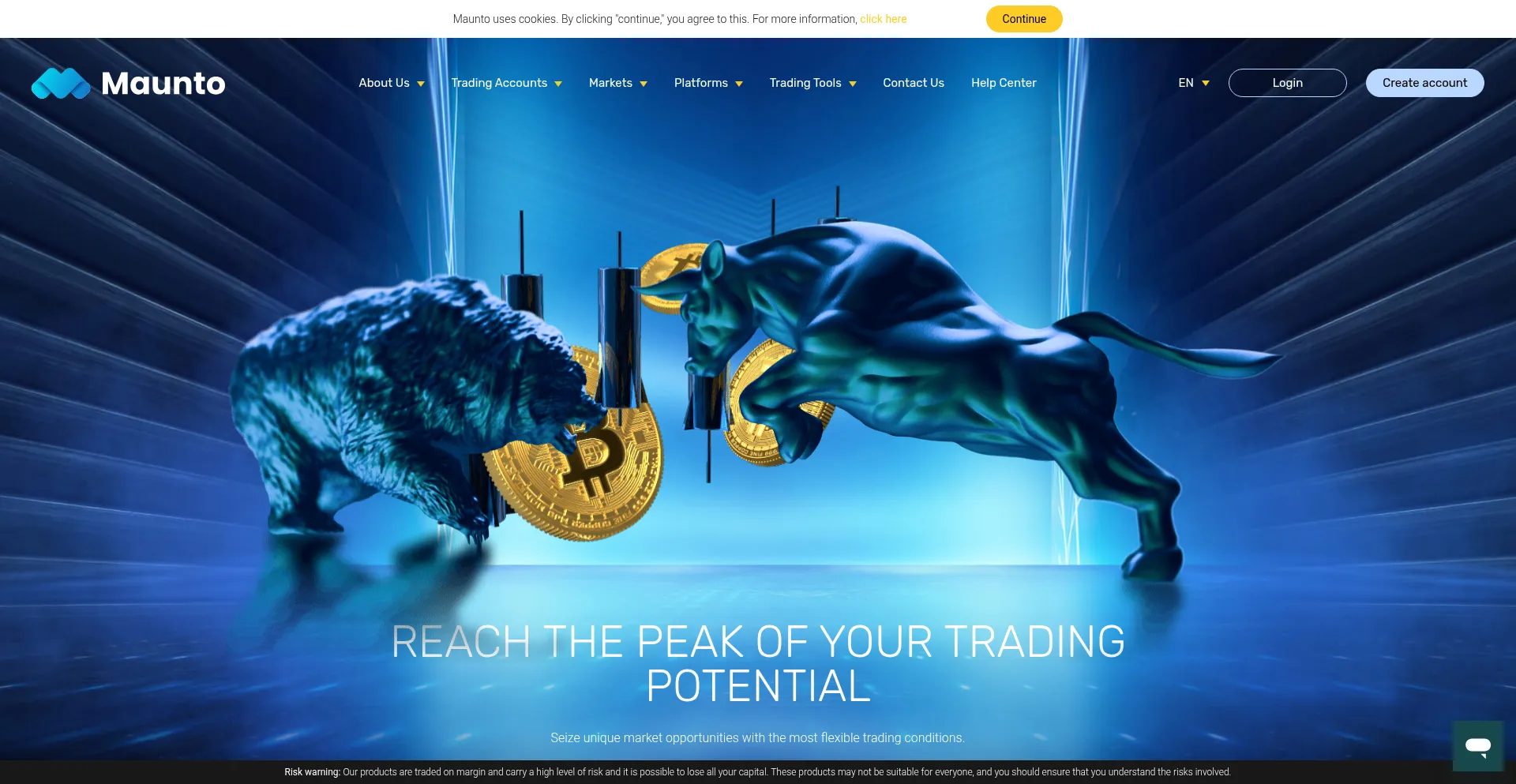 Website screenshot of Maunto.com