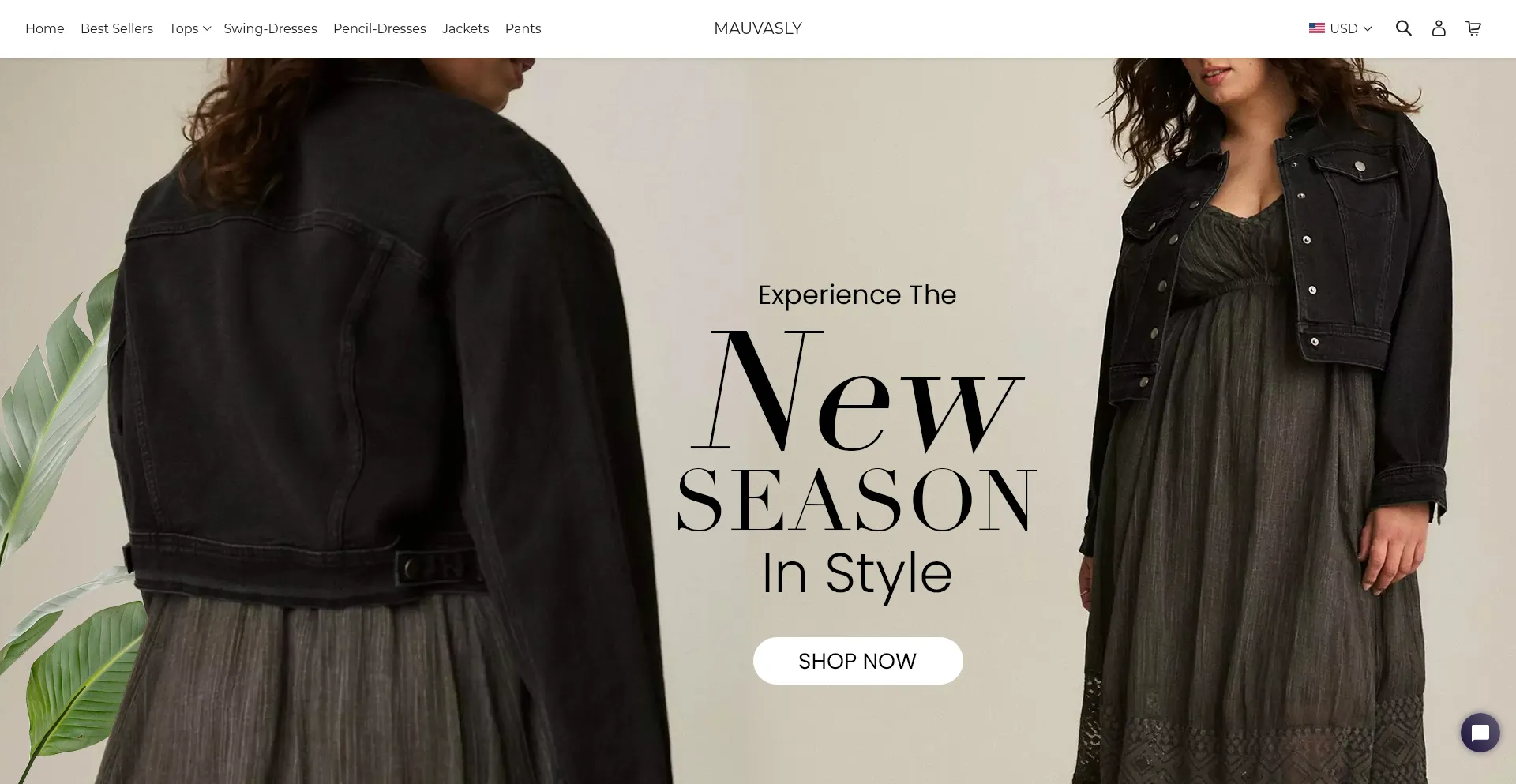 Website screenshot of Mauvasly.com