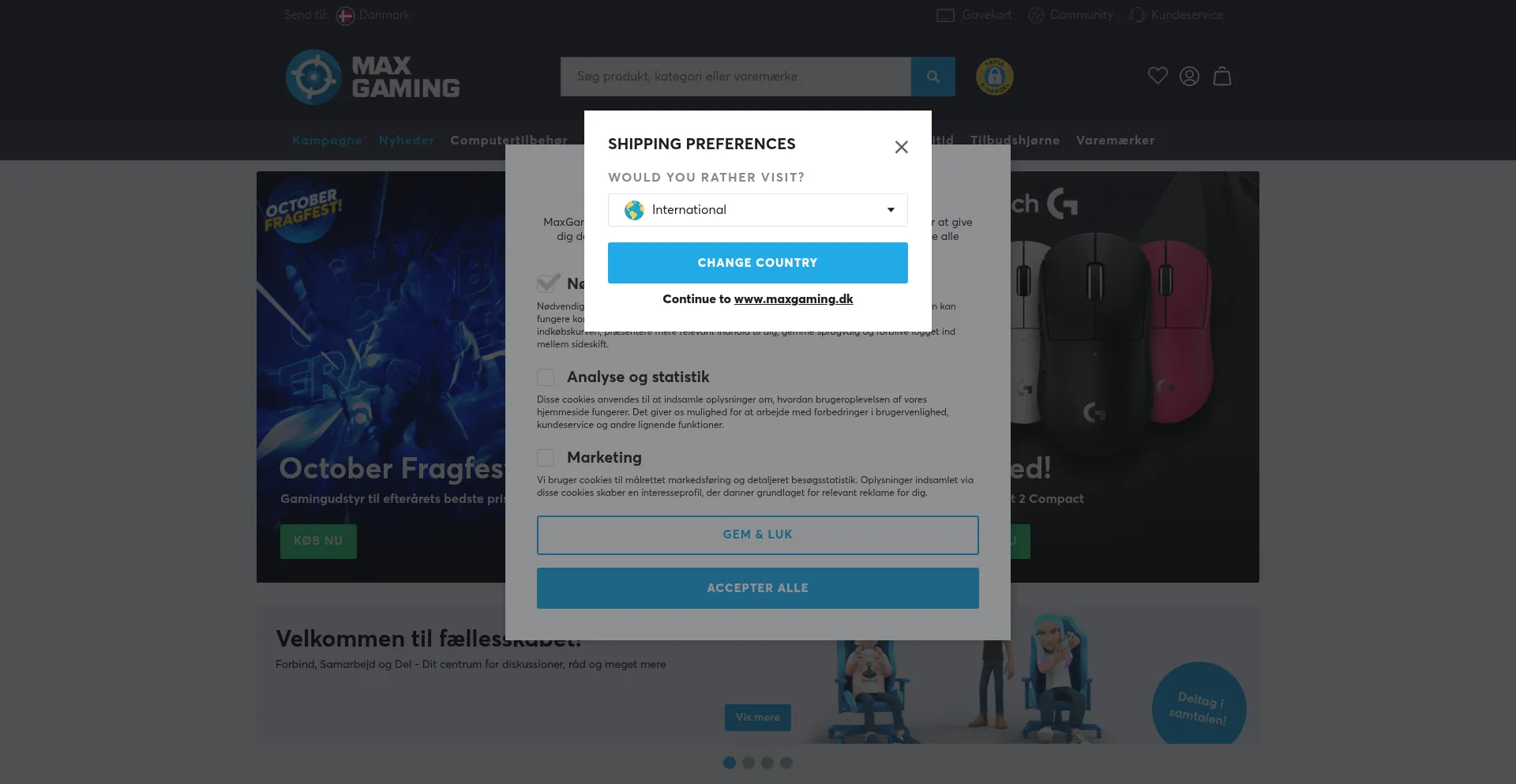 Maxgaming.dk Screenshot