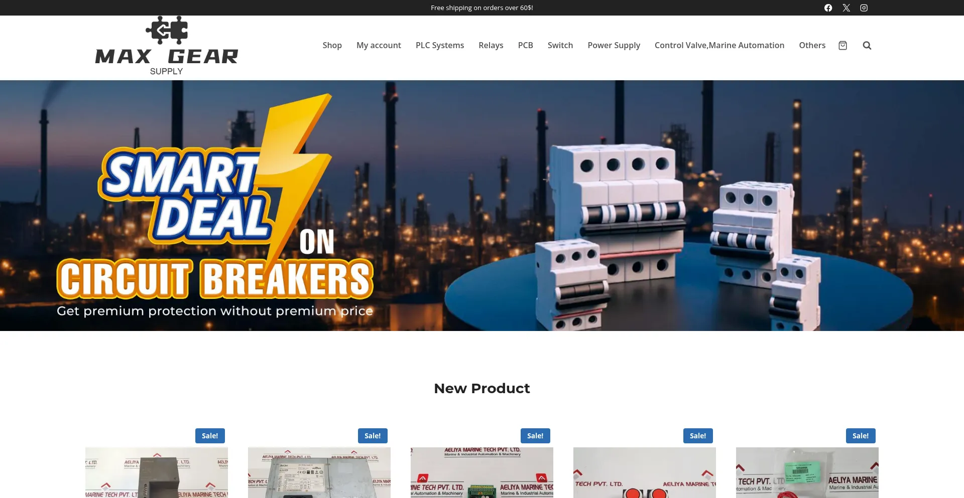 Maxgearsupply.com Screenshot