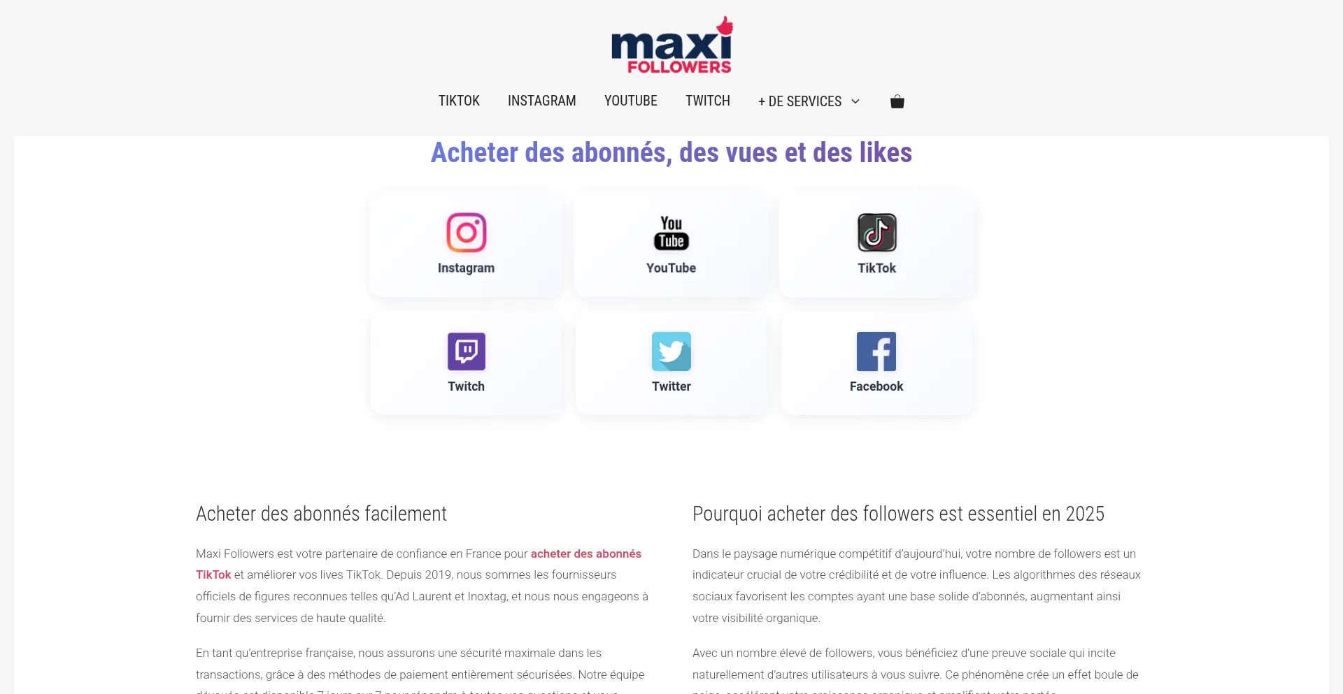 Is Maxifollowers.fr Safe?