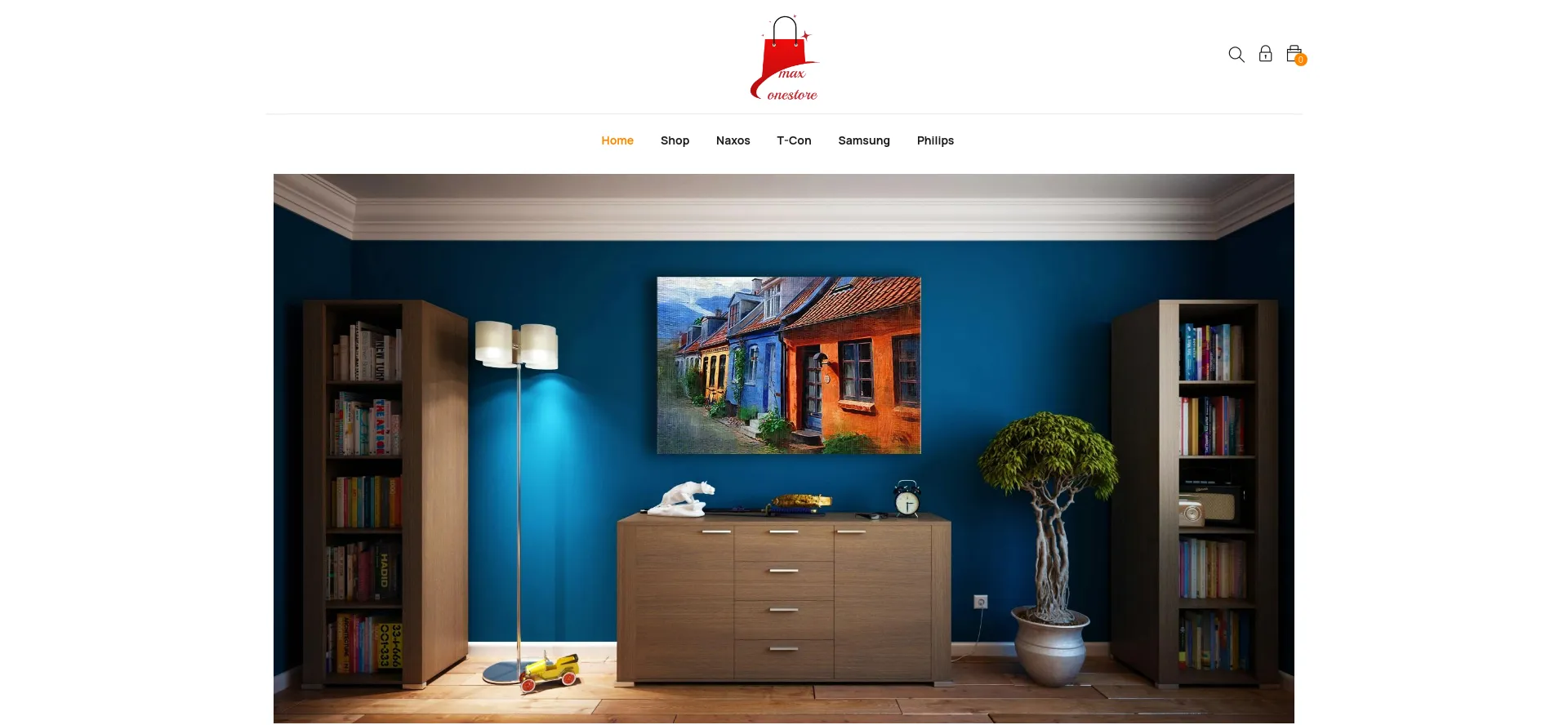 Website screenshot of Maxonestore.com