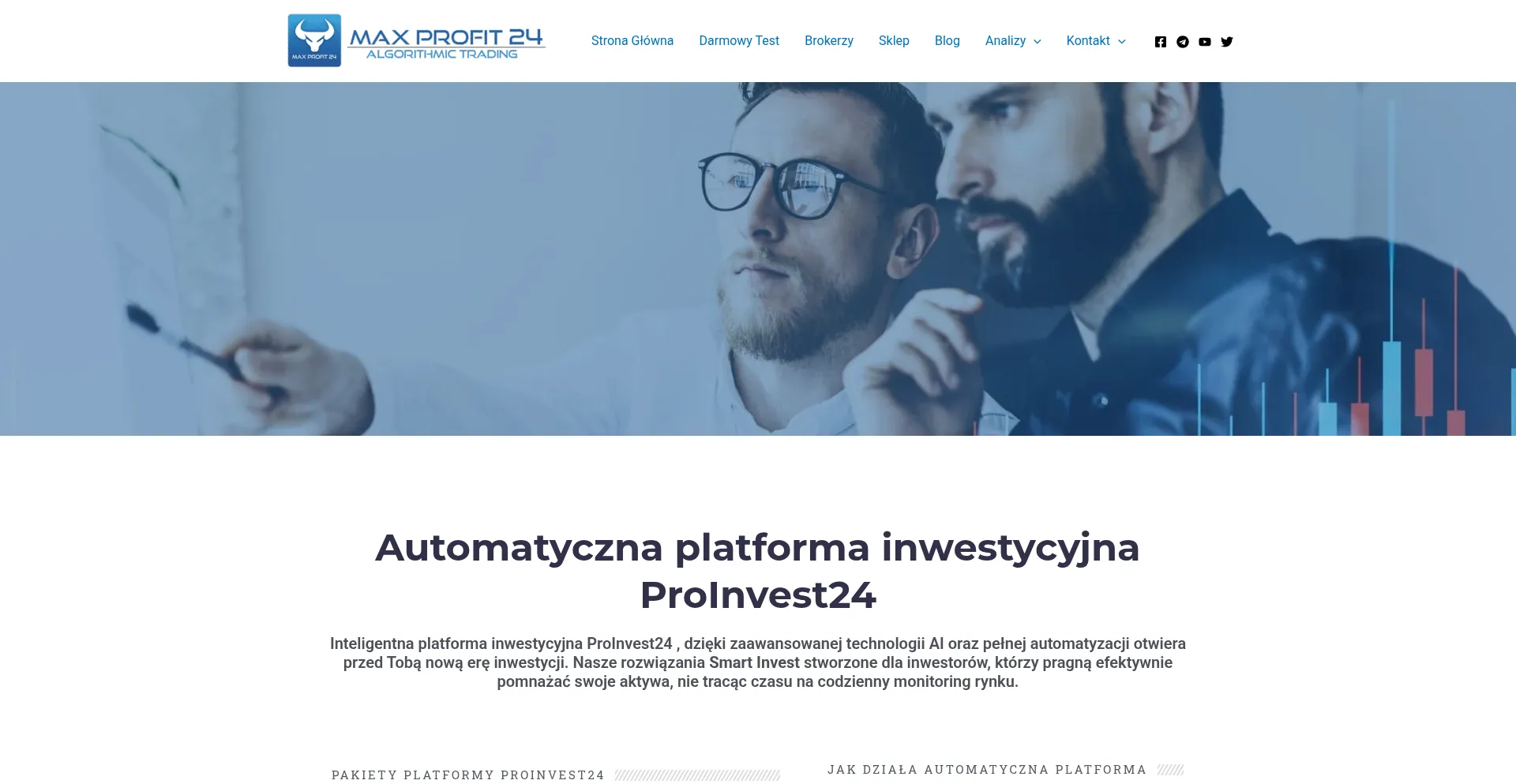 Website screenshot of Maxprofit24.pl