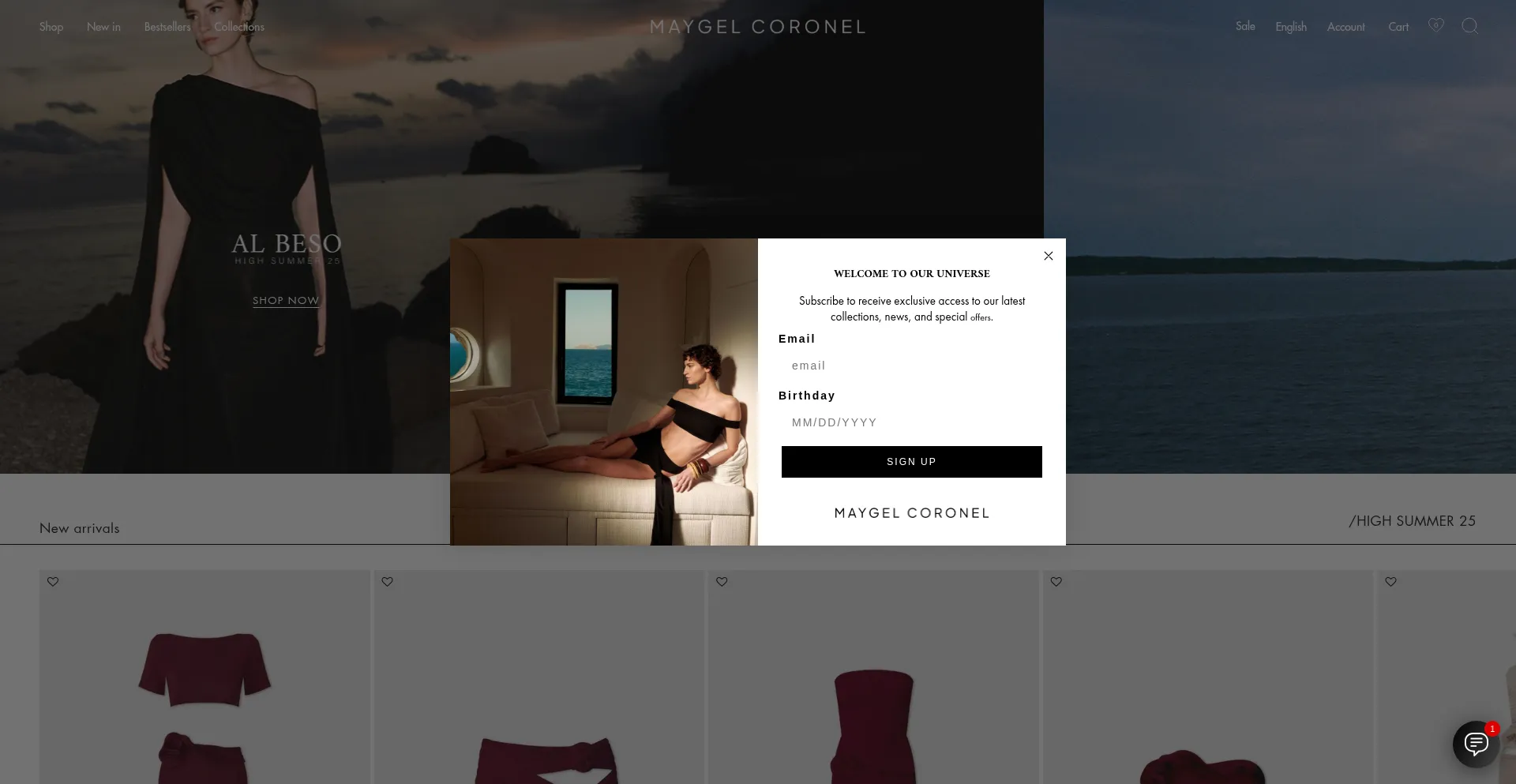 Website screenshot of Maygelcoronel.com