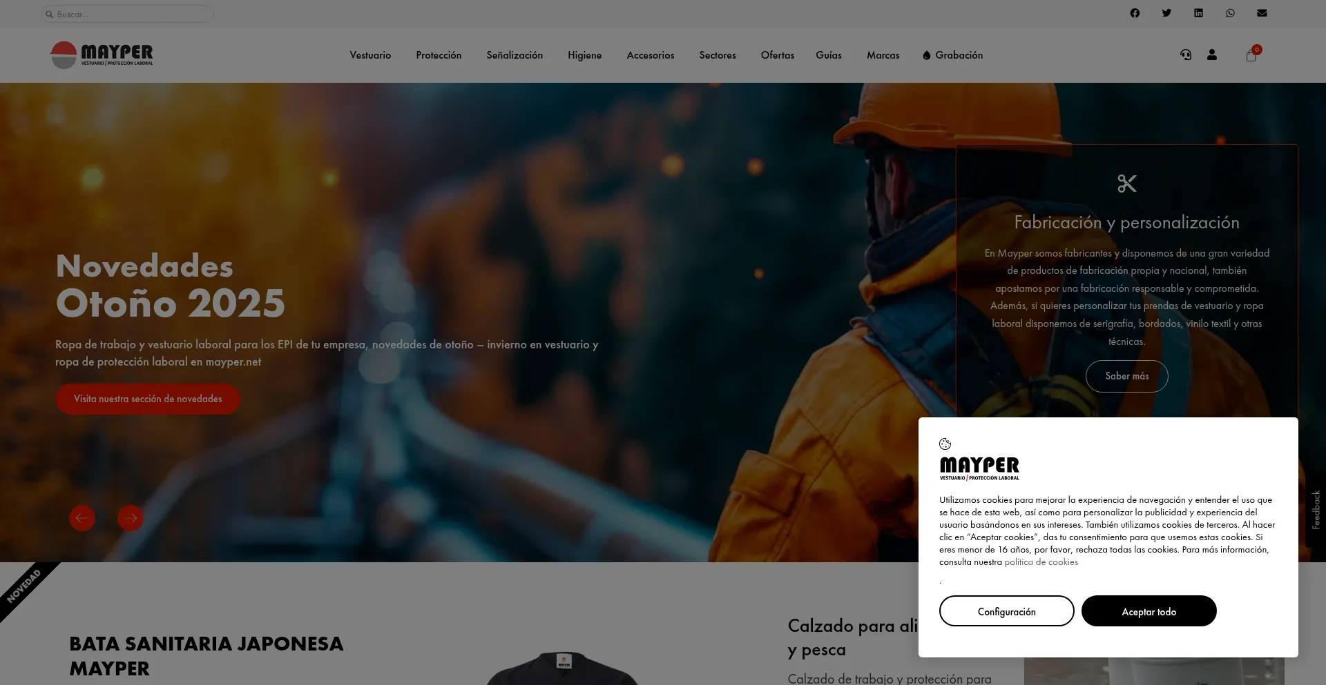 Website screenshot of Mayper.net