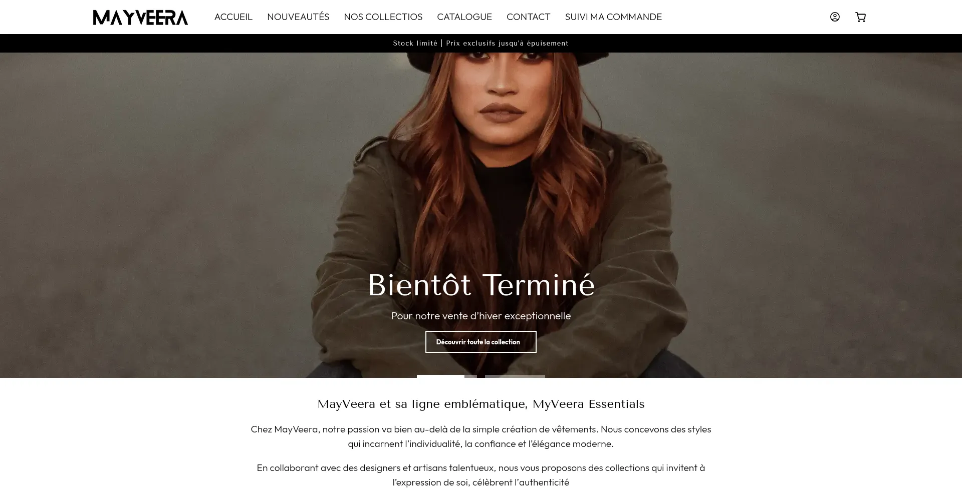 Mayveera.com Screenshot