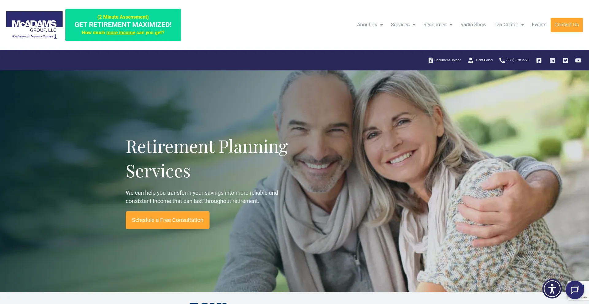 Mcadamsgroupllc.com Screenshot