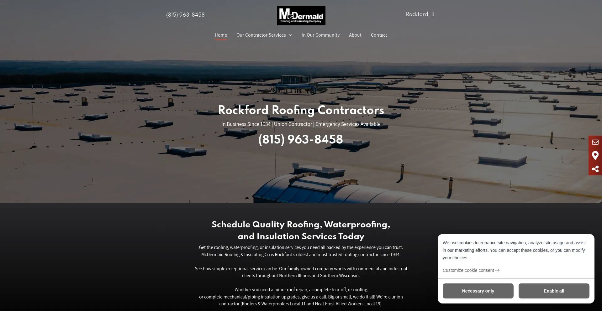 Mcdermaidroofing.com