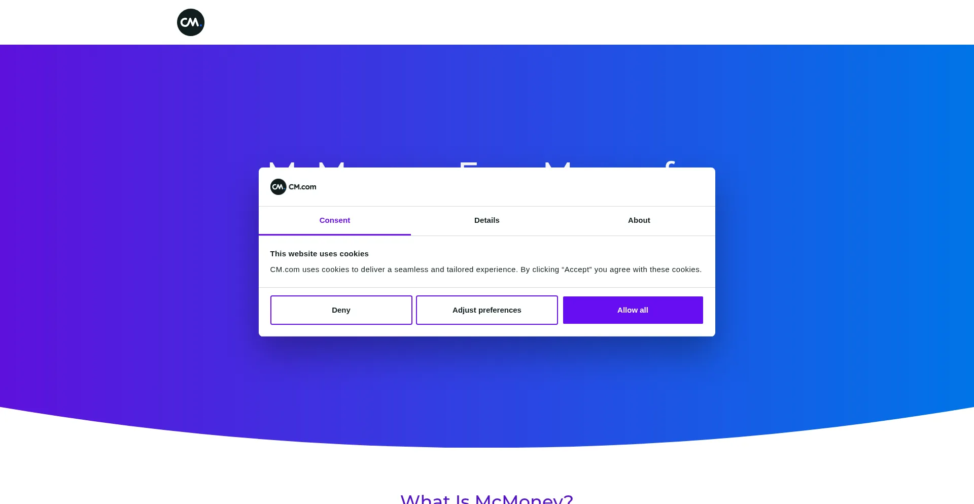 Mcmoneyapp.com Screenshot