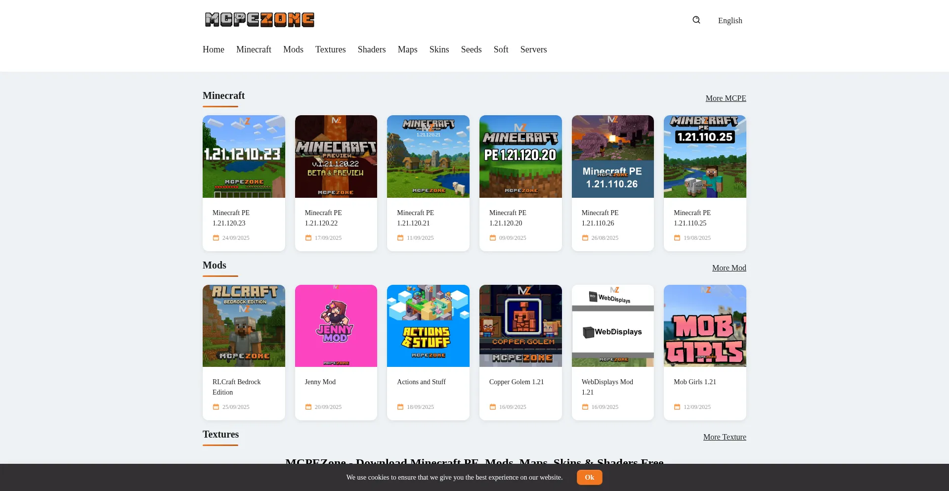 Mcpezone.com Screenshot