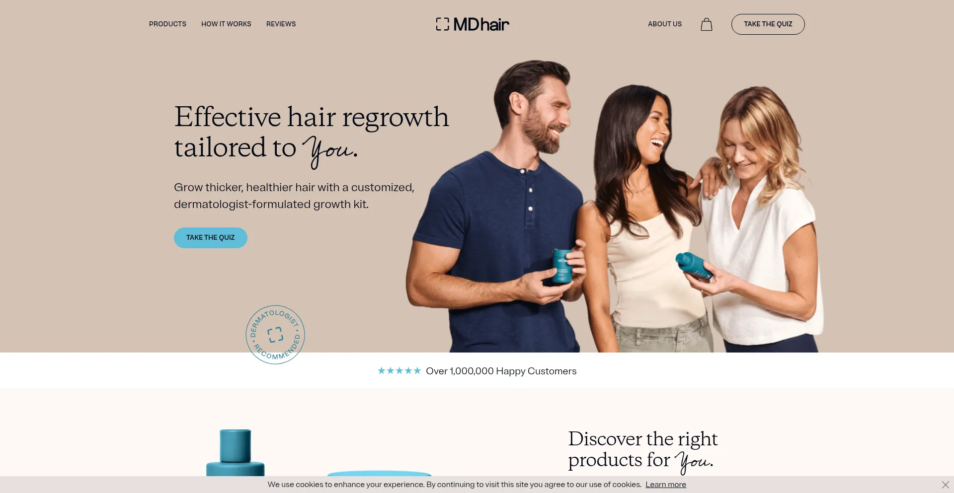 Mdhair.co Screenshot