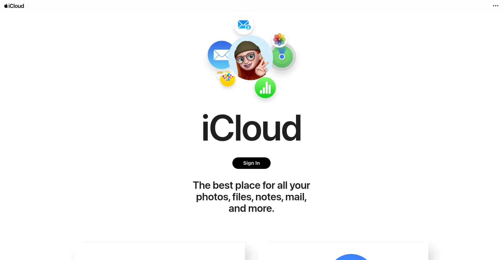 Website screenshot of Me.com