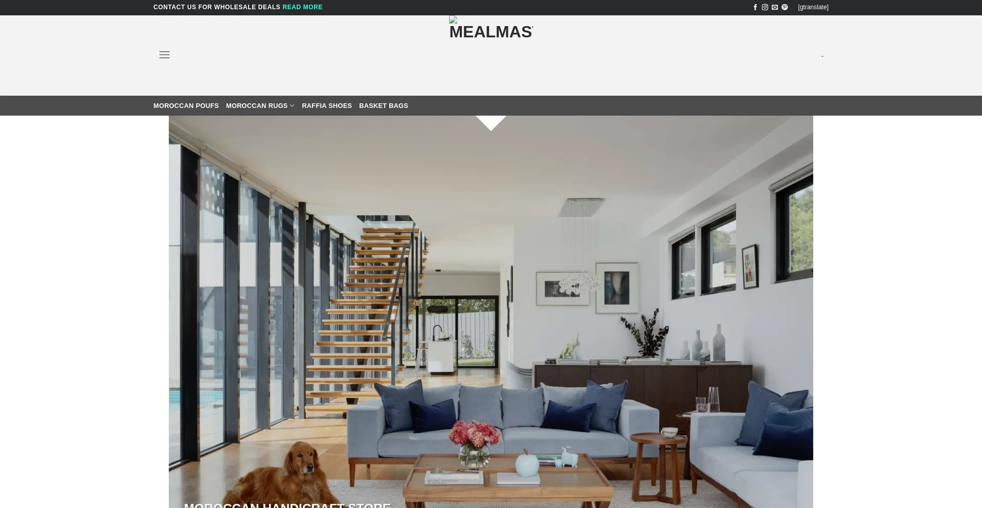 Website screenshot of Mealmastermind.com