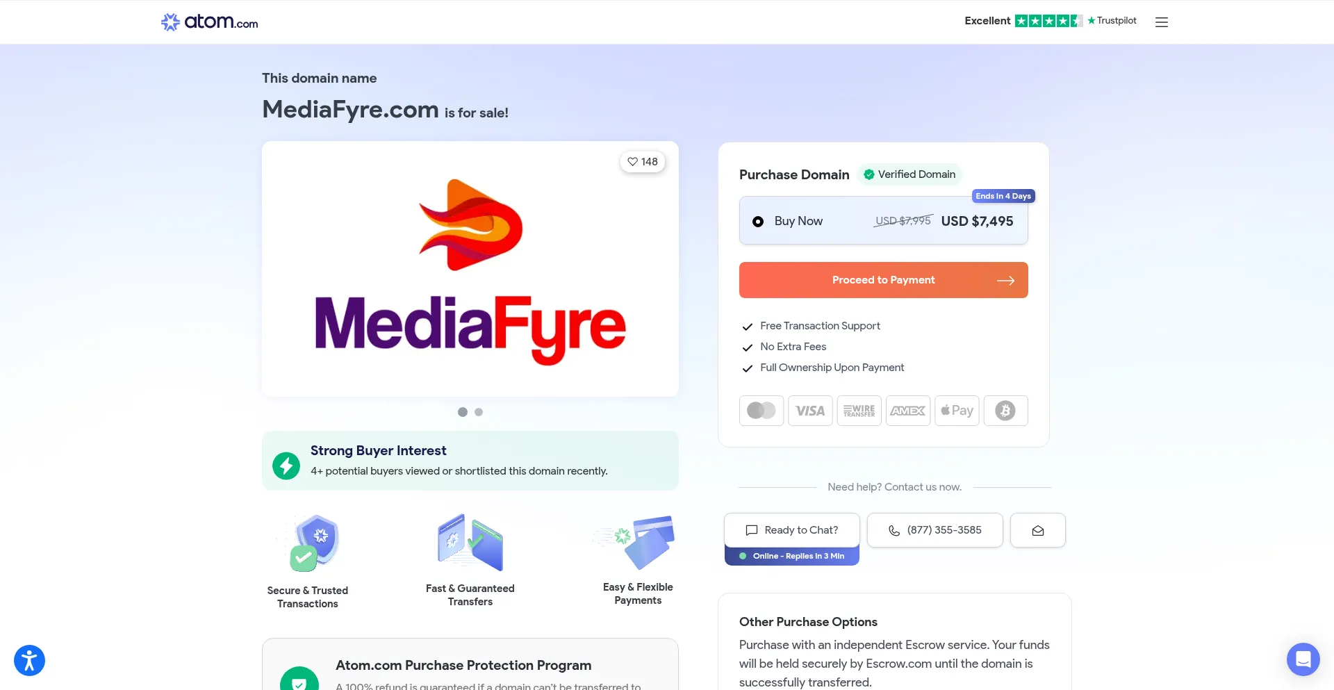 Website screenshot of Mediafyre.com