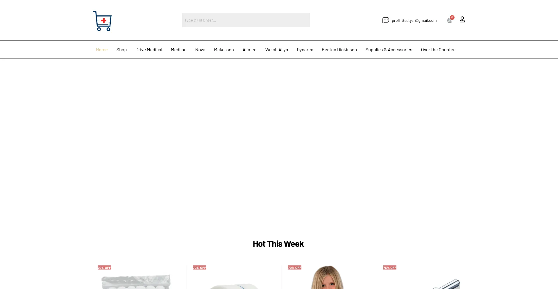 Website screenshot of Medicalbeautyhealt.com