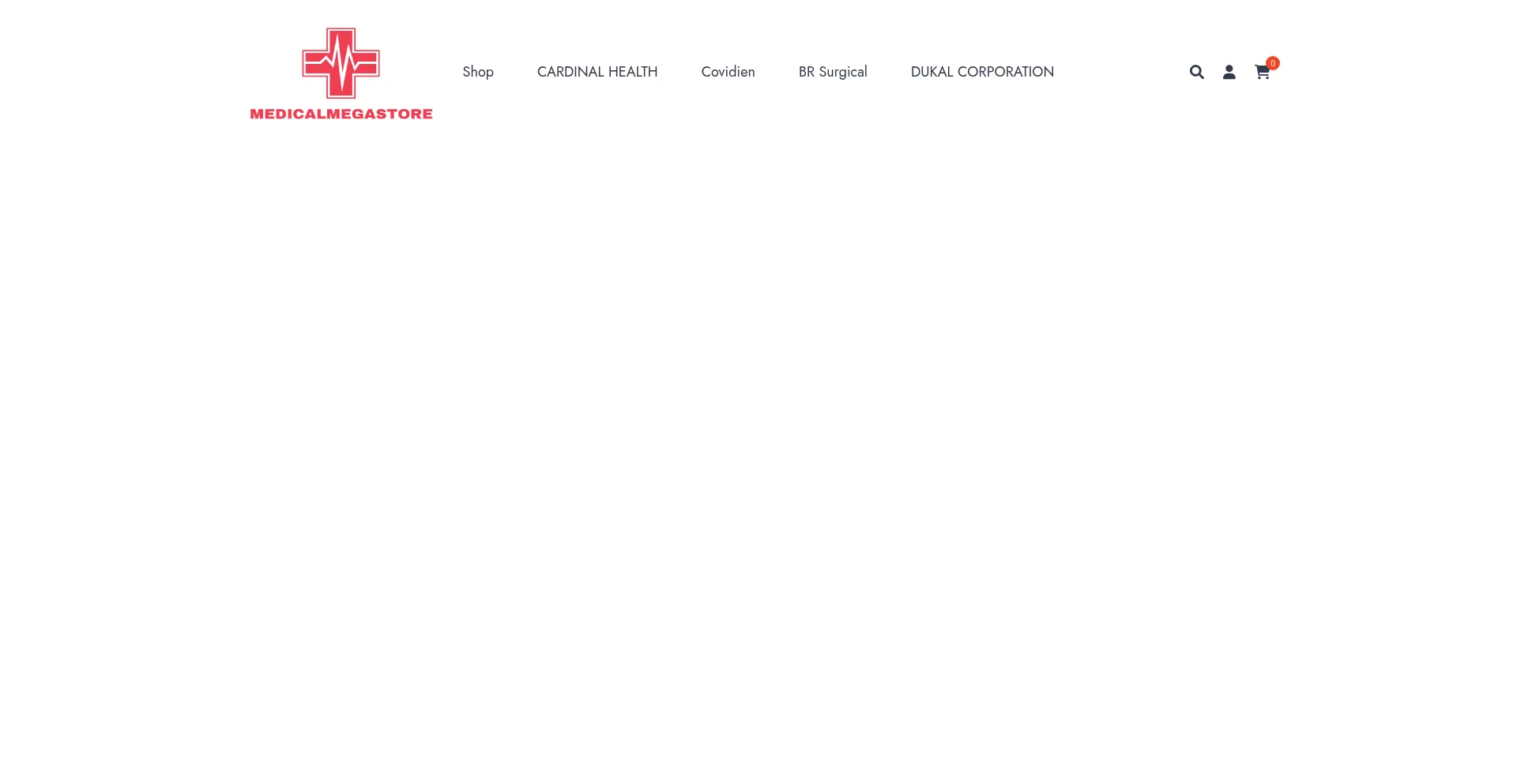 Website screenshot of Medicalmegastore.com