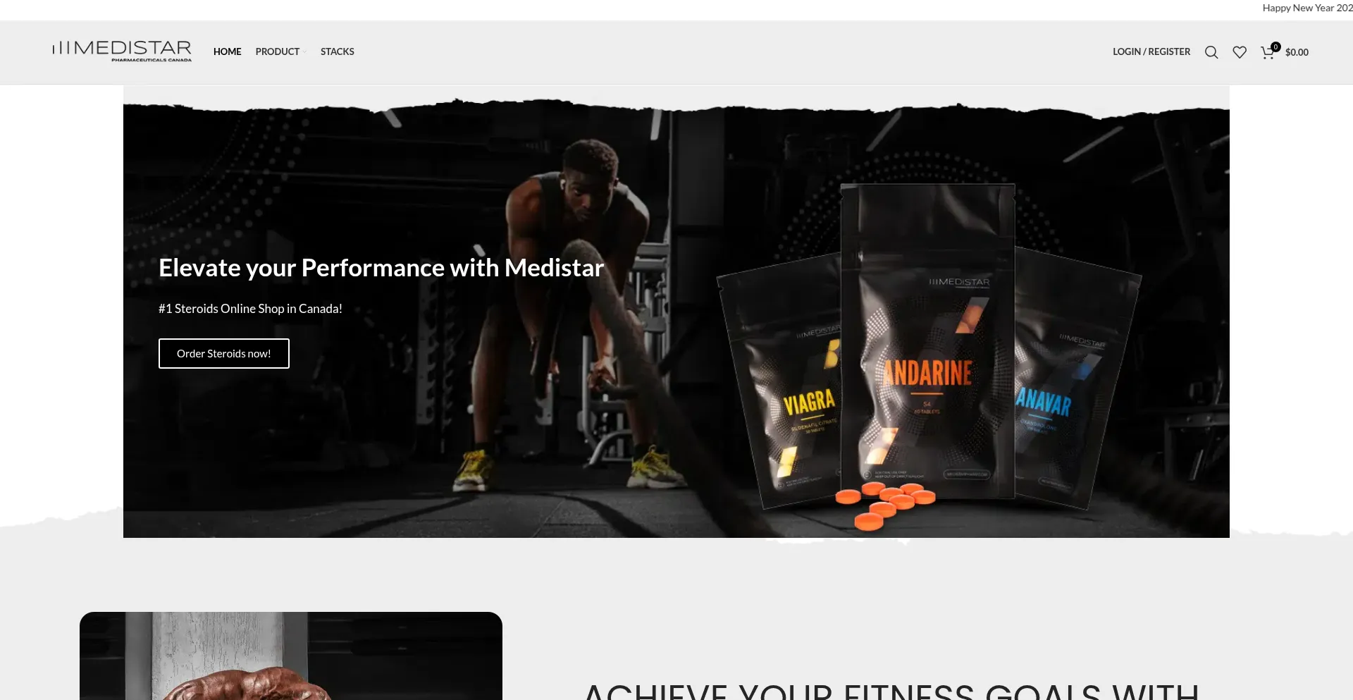 Website screenshot of Medistarcanada.com
